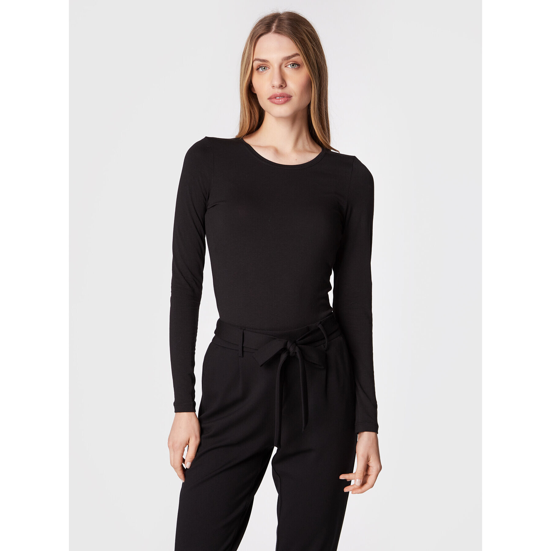 Moss Copenhagen Блуза Olivie 16829 Черен Slim Fit - Pepit.bg