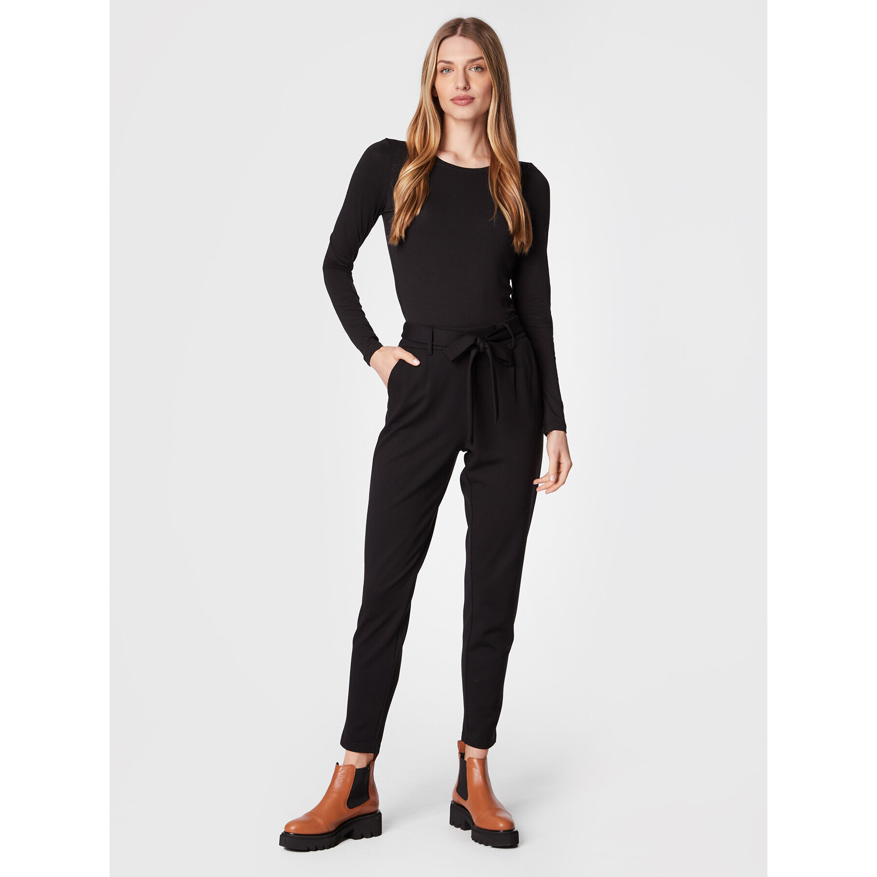 Moss Copenhagen Блуза Olivie 16829 Черен Slim Fit - Pepit.bg