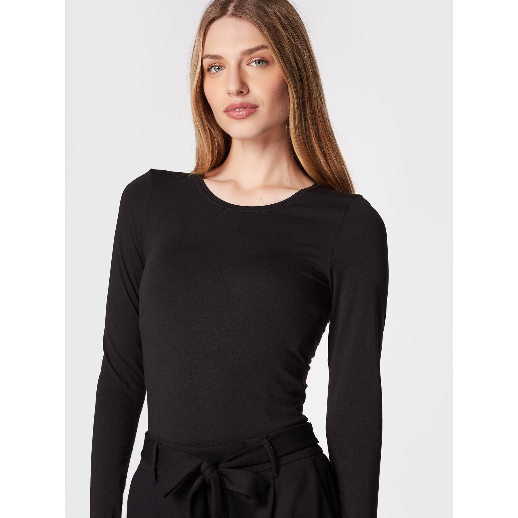 Moss Copenhagen Блуза Olivie 16829 Черен Slim Fit - Pepit.bg