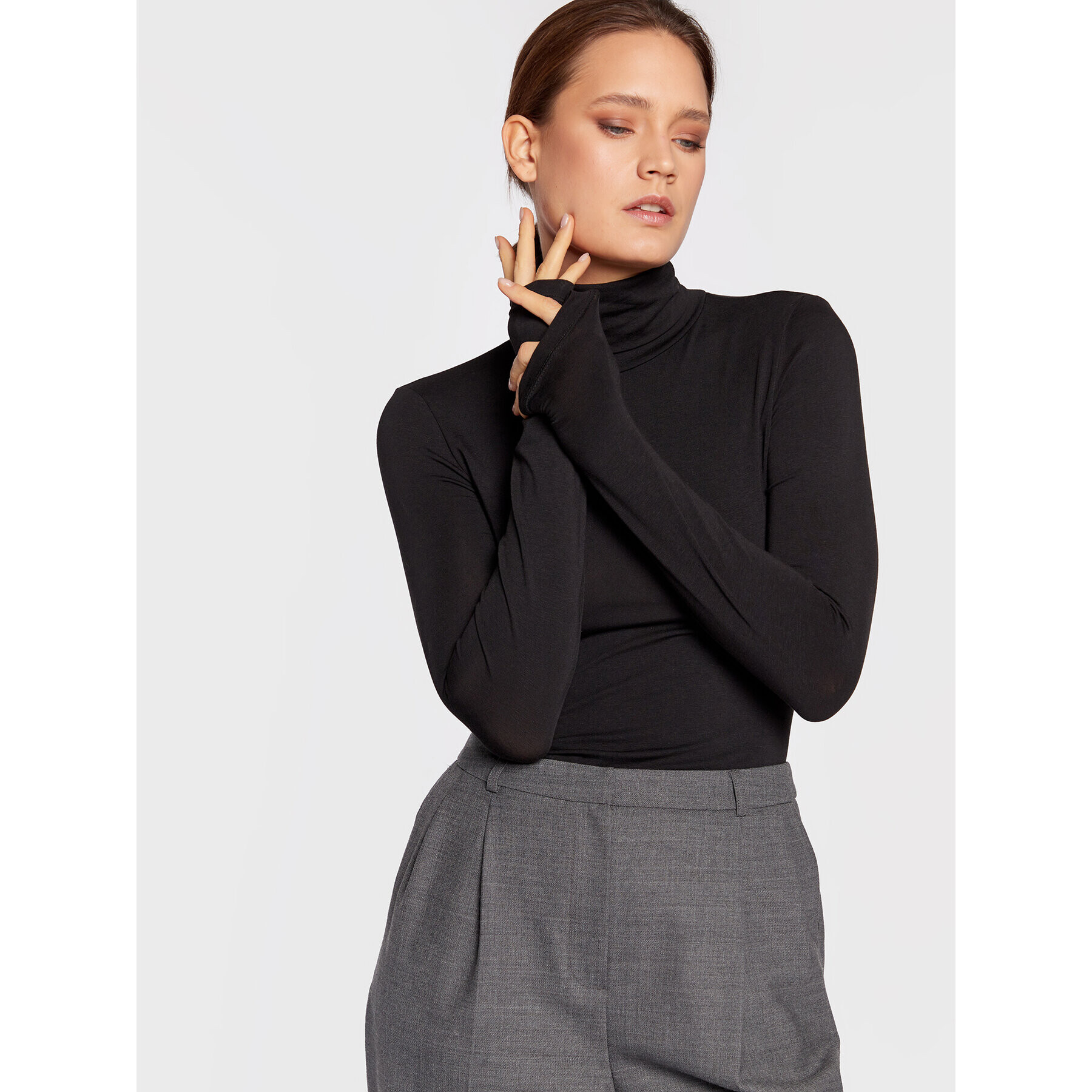 Moss Copenhagen Блуза Olivie 16990 Черен Slim Fit - Pepit.bg