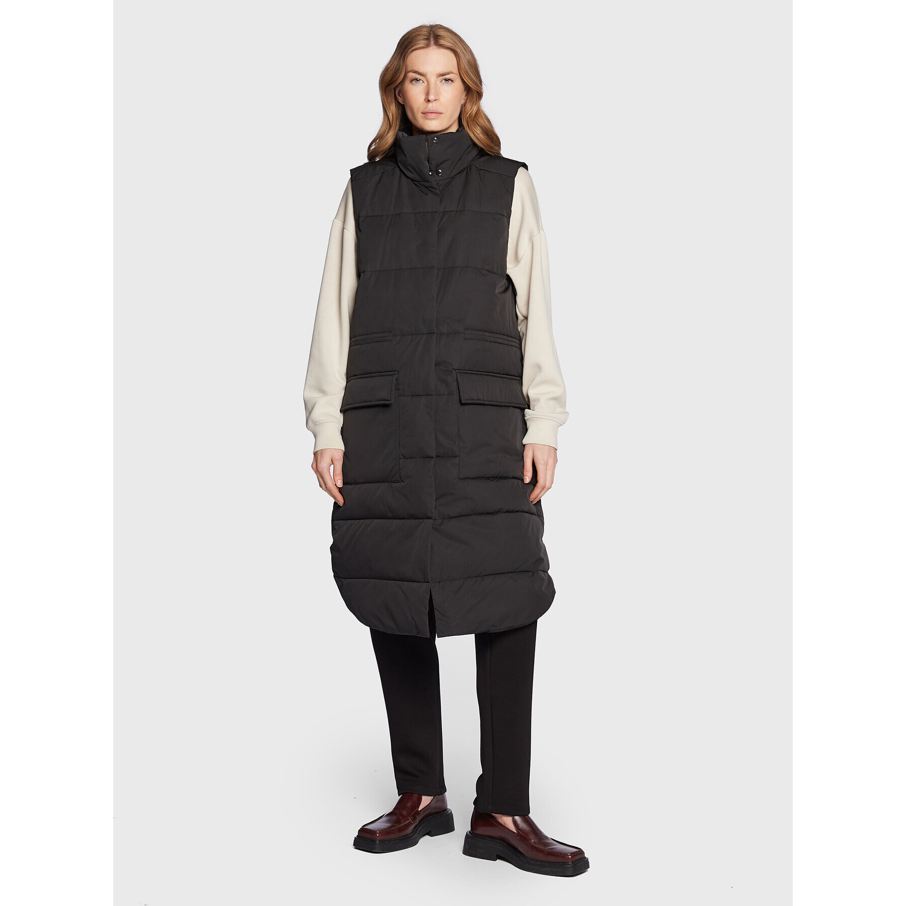 Moss Copenhagen Елек Kaysa 16999 Черен Regular Fit - Pepit.bg