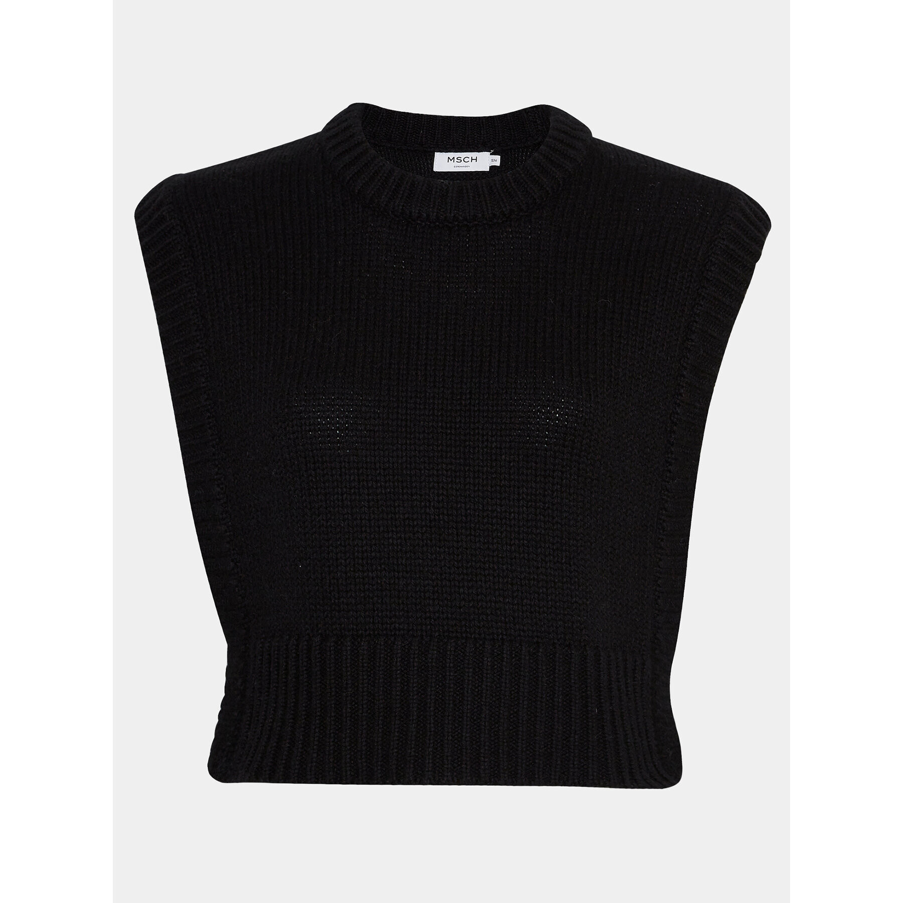 Moss Copenhagen Елек Mschleatrice 17723 Черен Cropped Fit - Pepit.bg