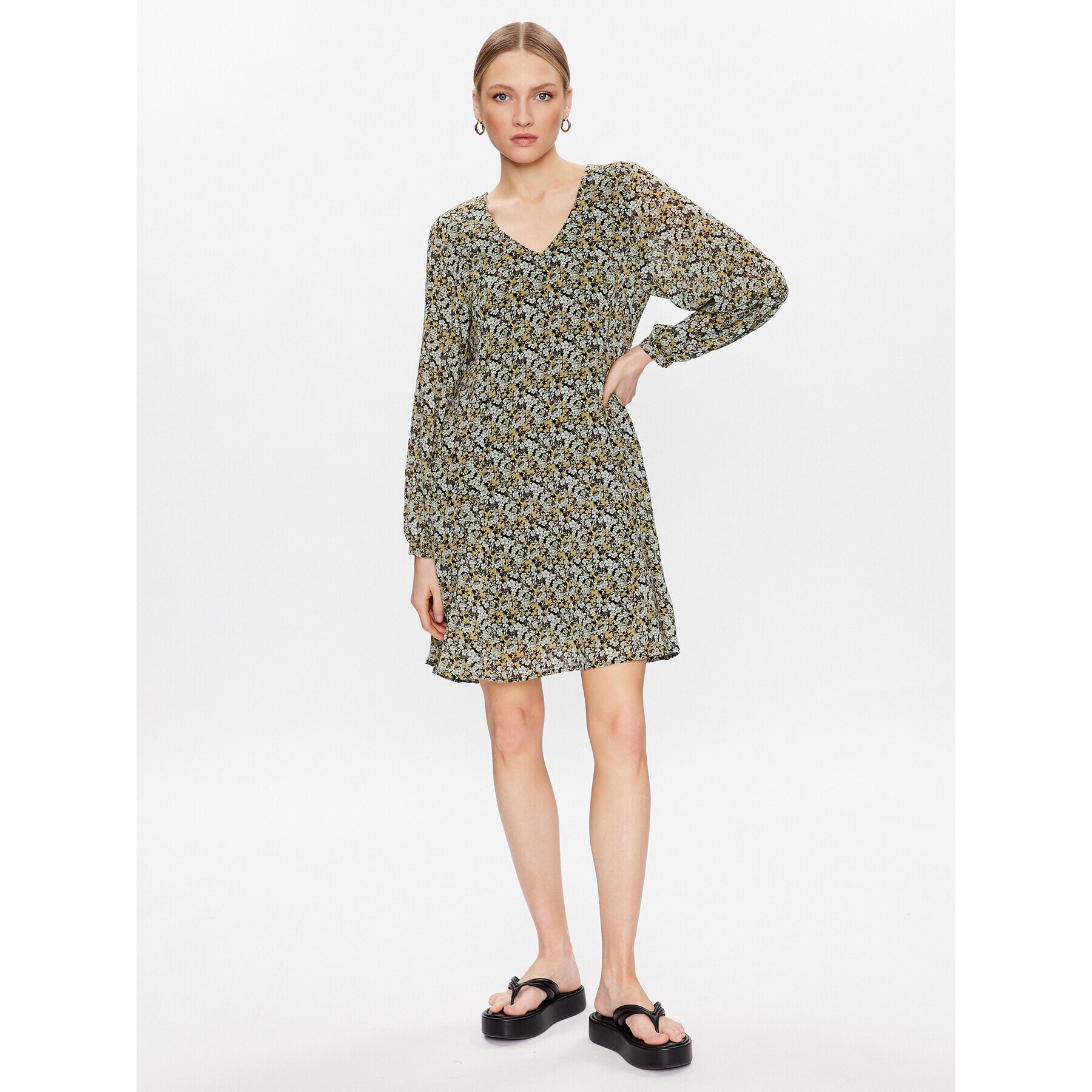 Moss Copenhagen Ежедневна рокля 17271 Син Basic Fit - Pepit.bg