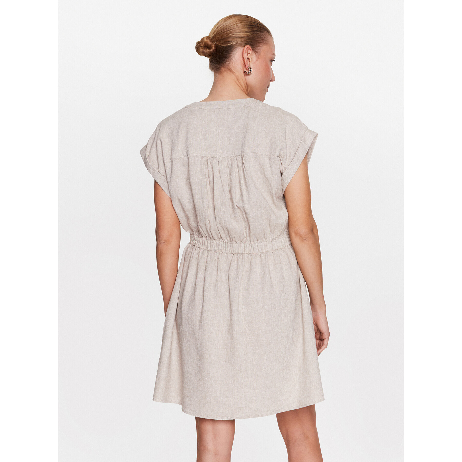 Moss Copenhagen Ежедневна рокля 17502 Бежов Basic Fit - Pepit.bg
