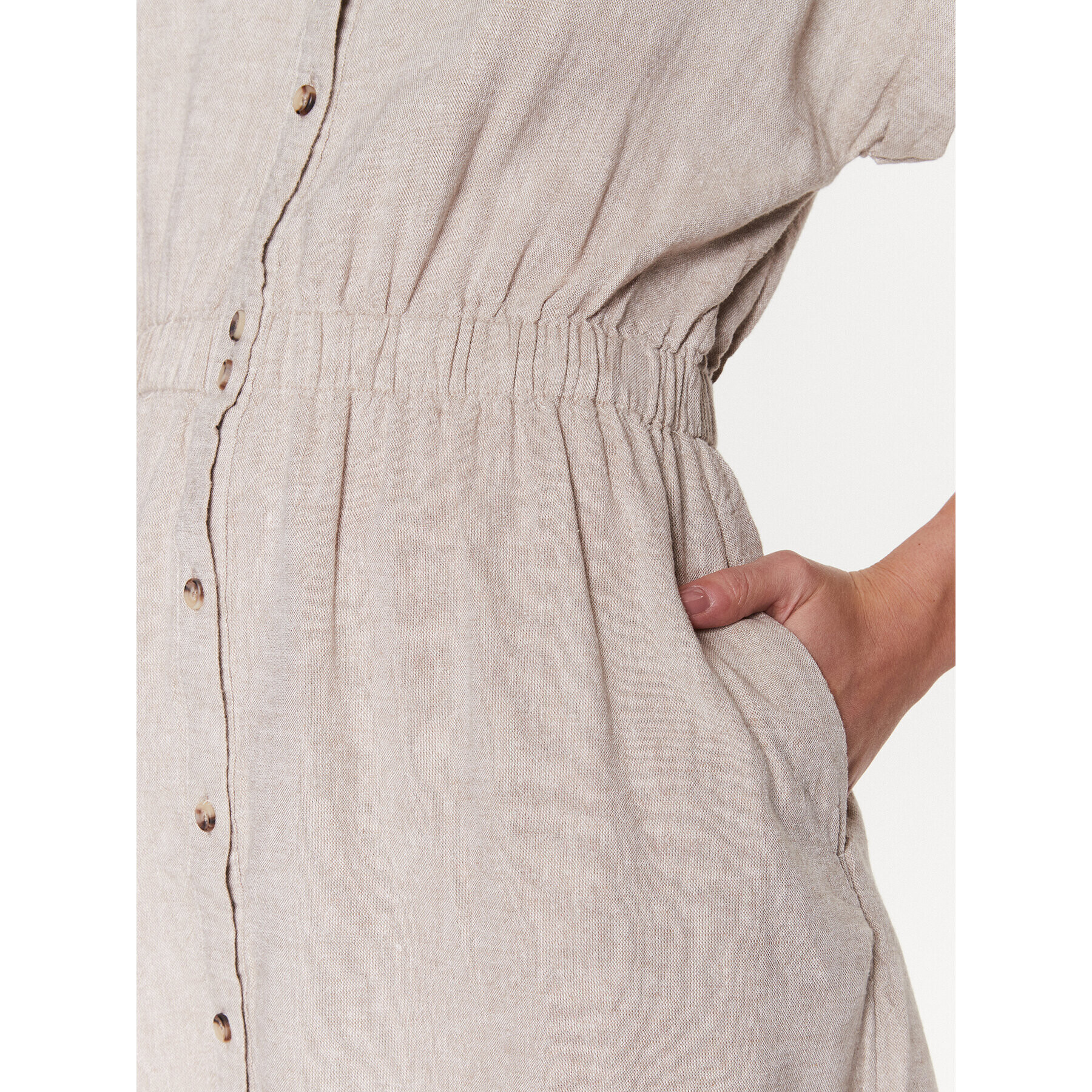 Moss Copenhagen Ежедневна рокля 17502 Бежов Basic Fit - Pepit.bg