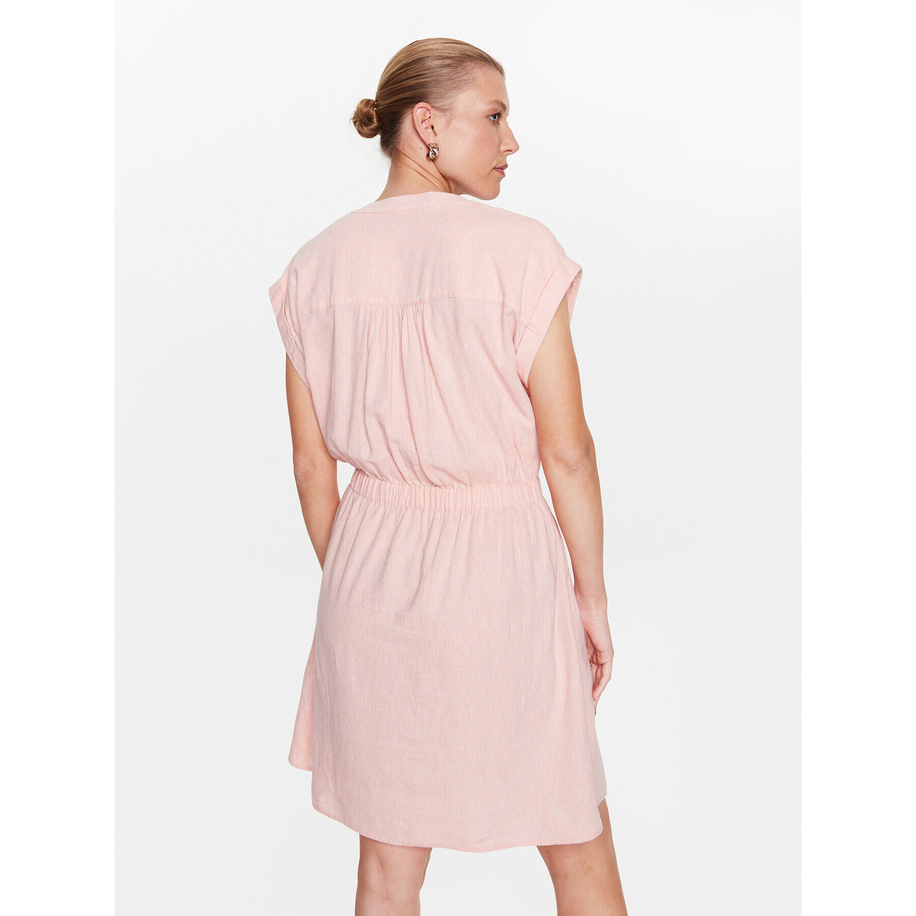Moss Copenhagen Ежедневна рокля 17502 Розов Basic Fit - Pepit.bg