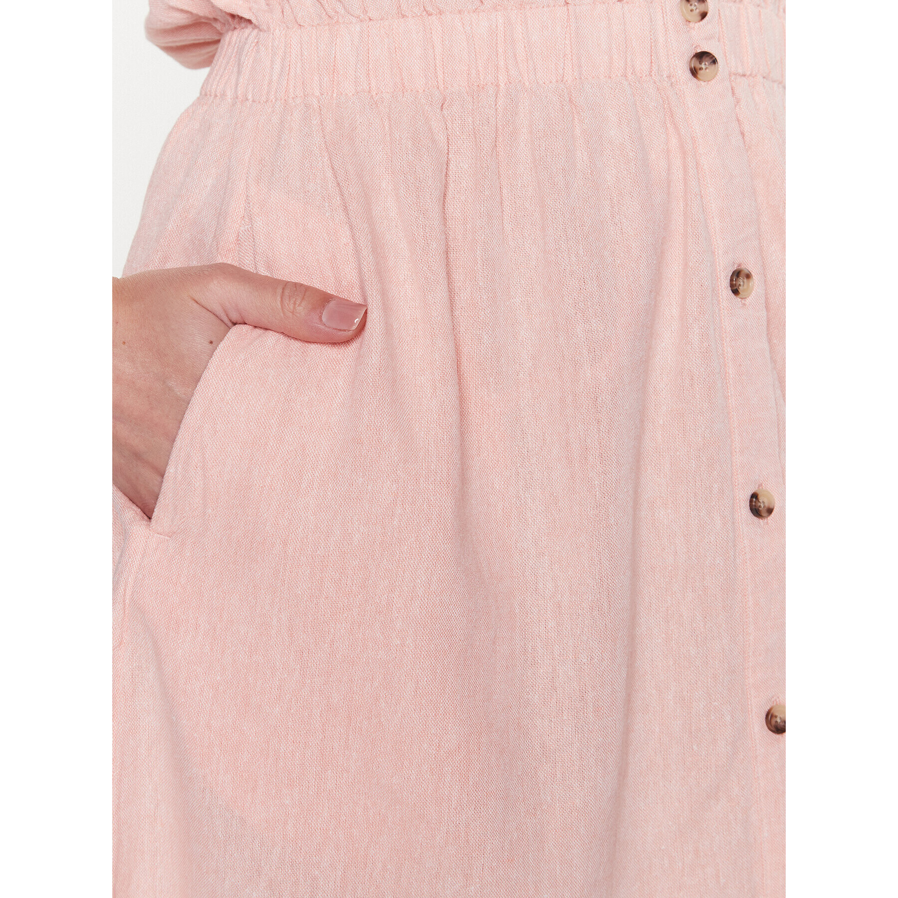 Moss Copenhagen Ежедневна рокля 17502 Розов Basic Fit - Pepit.bg