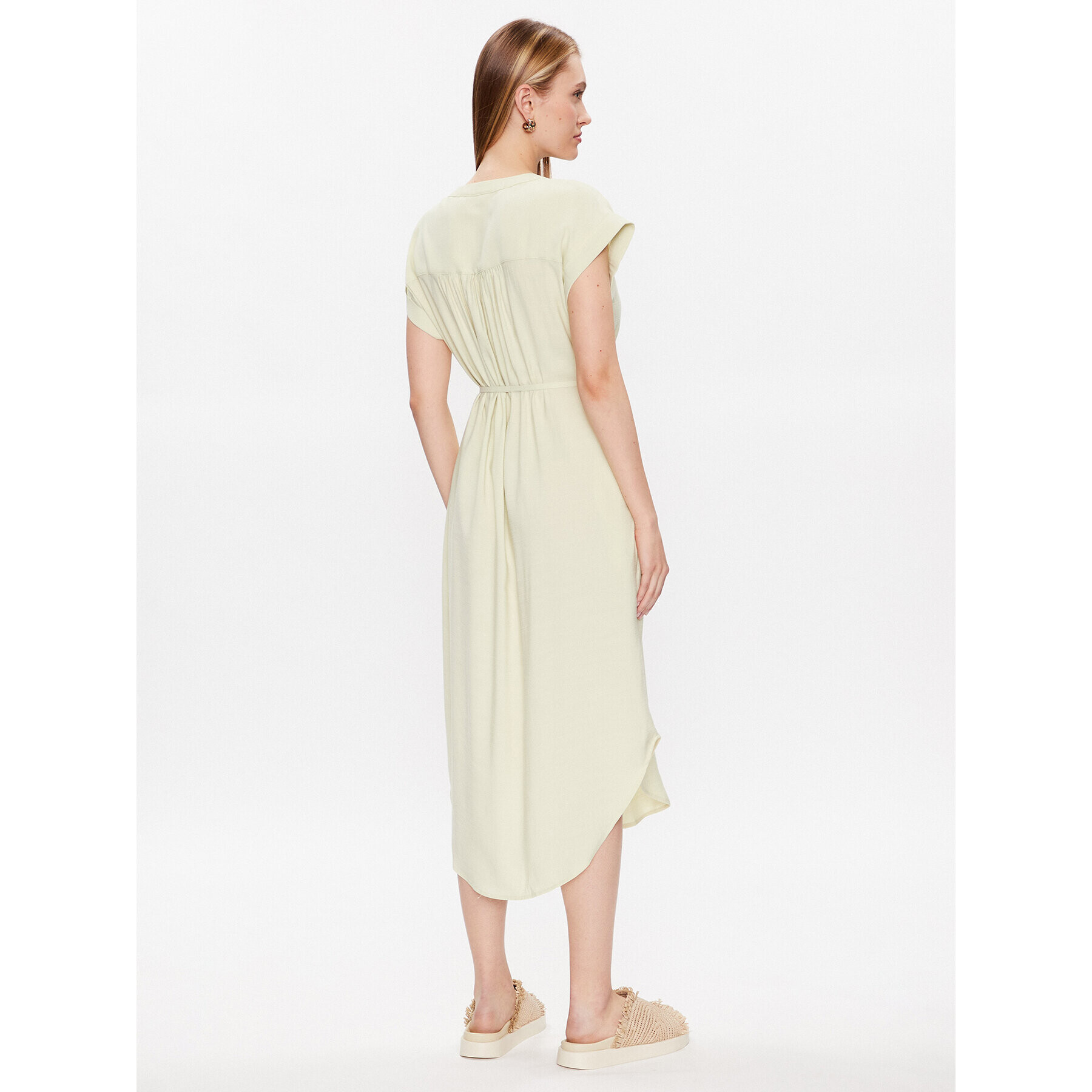 Moss Copenhagen Ежедневна рокля 17528 Зелен Basic Fit - Pepit.bg