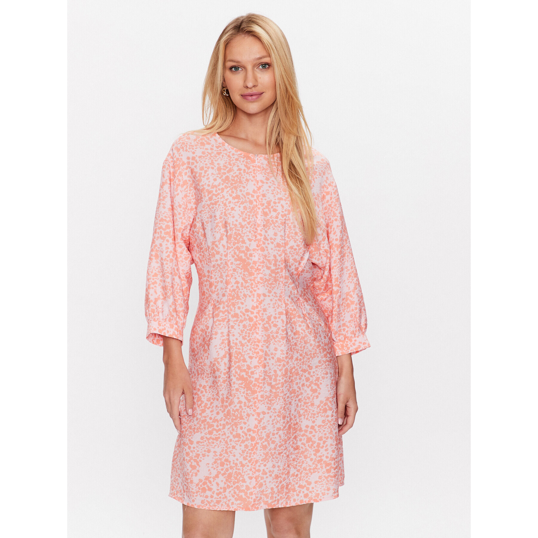 Moss Copenhagen Ежедневна рокля 17530 Розов Basic Fit - Pepit.bg