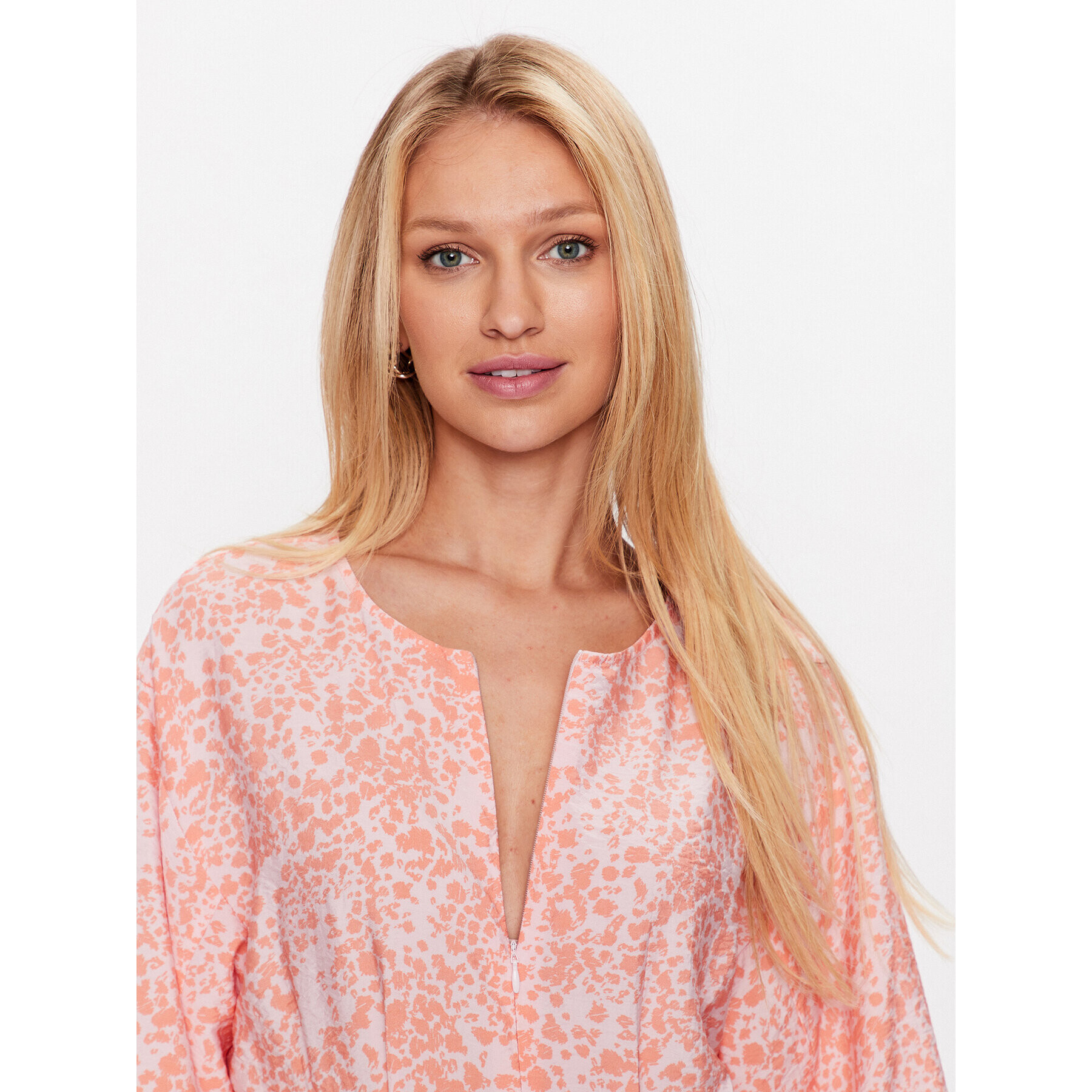 Moss Copenhagen Ежедневна рокля 17530 Розов Basic Fit - Pepit.bg