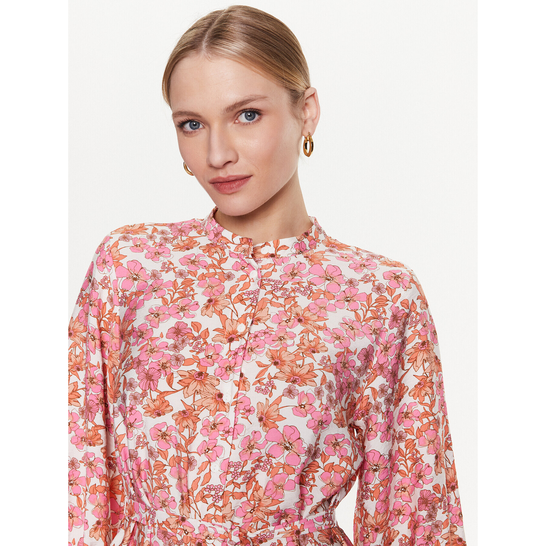 Moss Copenhagen Ежедневна рокля 17579 Розов Basic Fit - Pepit.bg