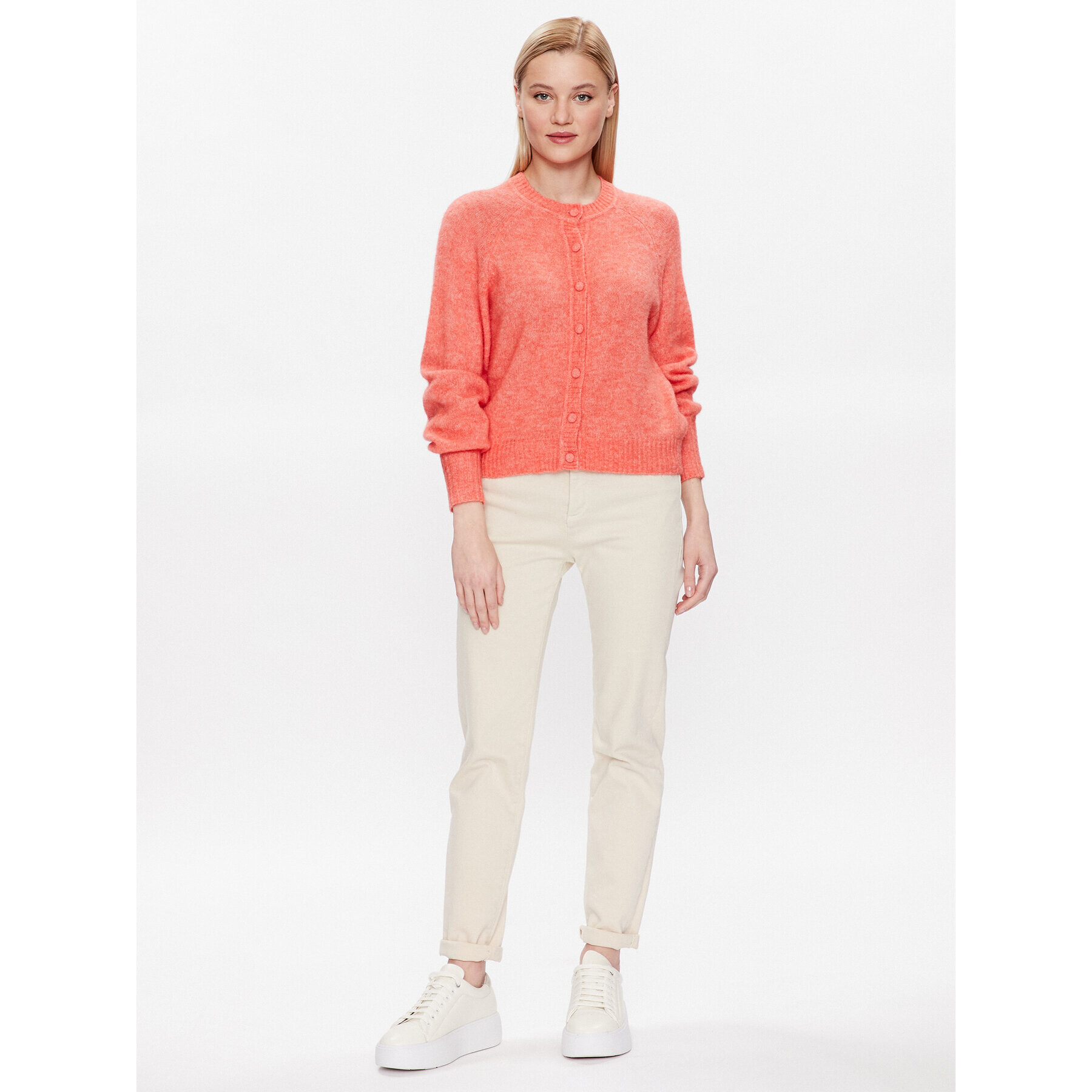 Moss Copenhagen Кардиган Line 17456 Розов Regular Fit - Pepit.bg