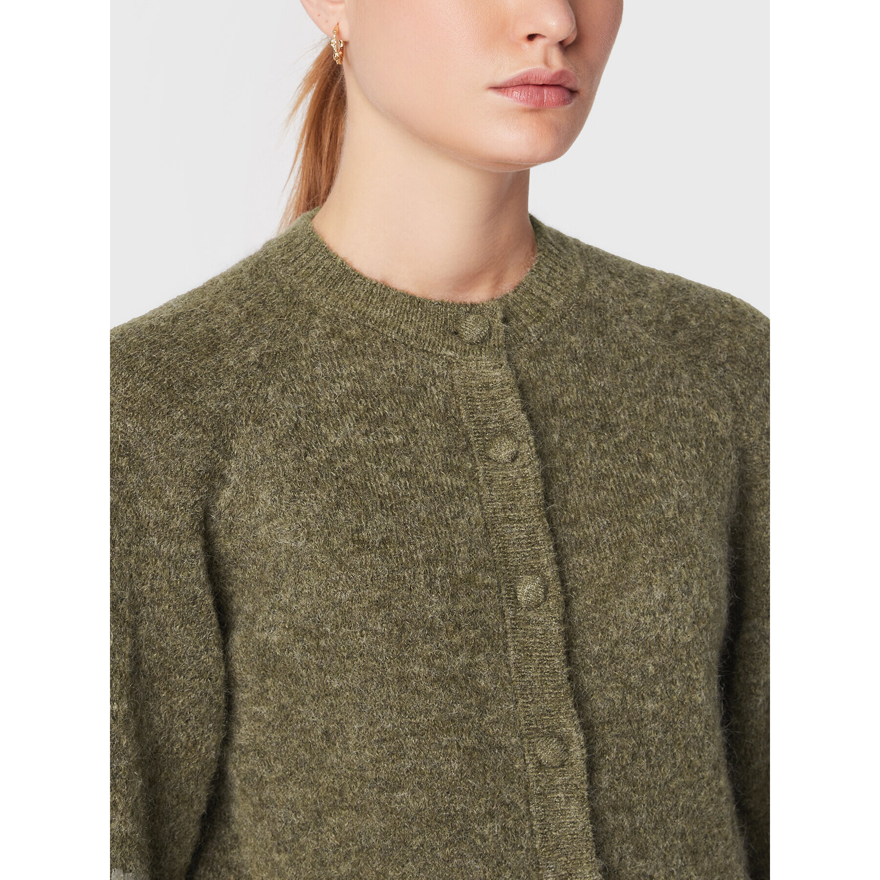 Moss Copenhagen Кардиган Maimee 17225 Кафяв Regular Fit - Pepit.bg