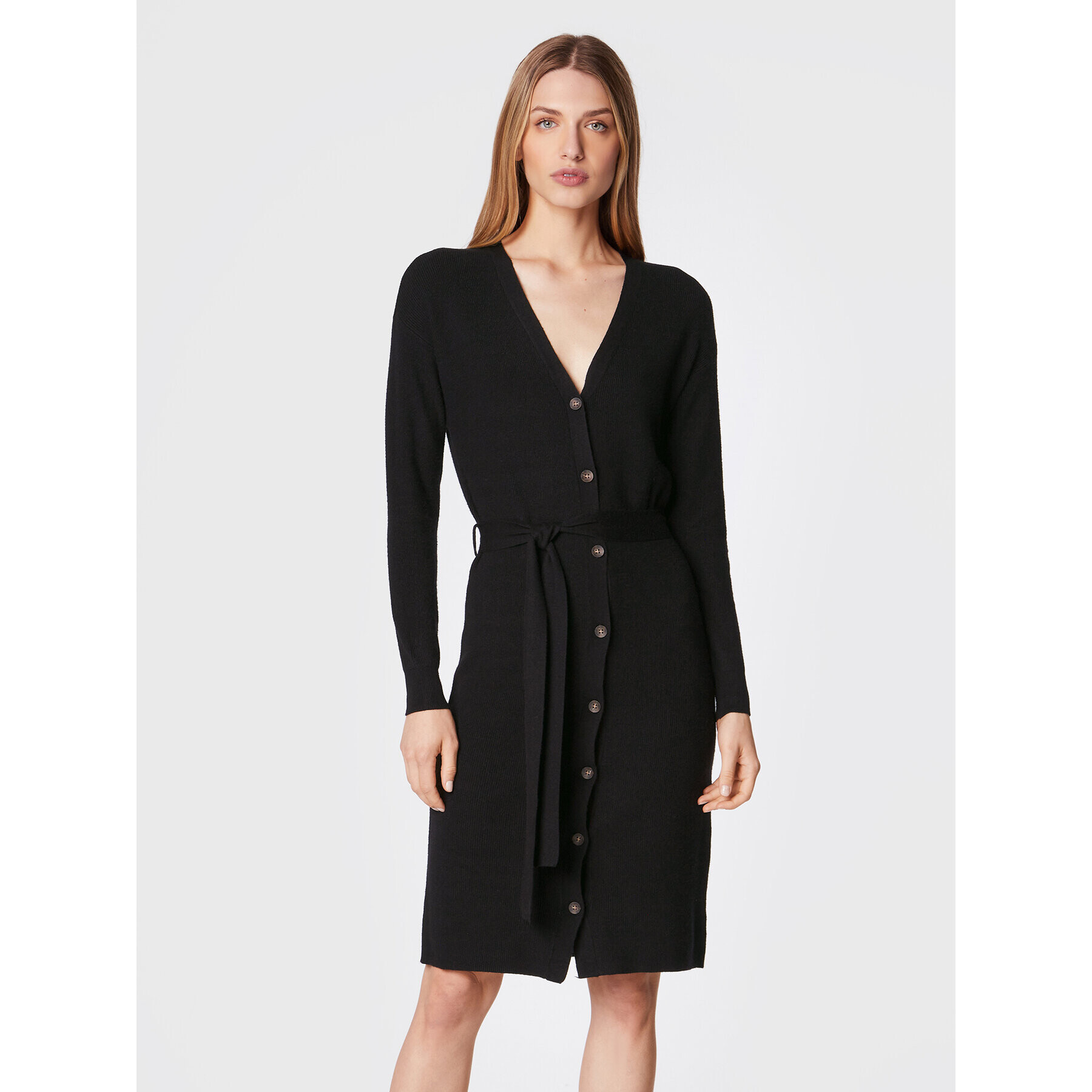 Moss Copenhagen Кардиган Rachelle 16667 Черен Regular Fit - Pepit.bg