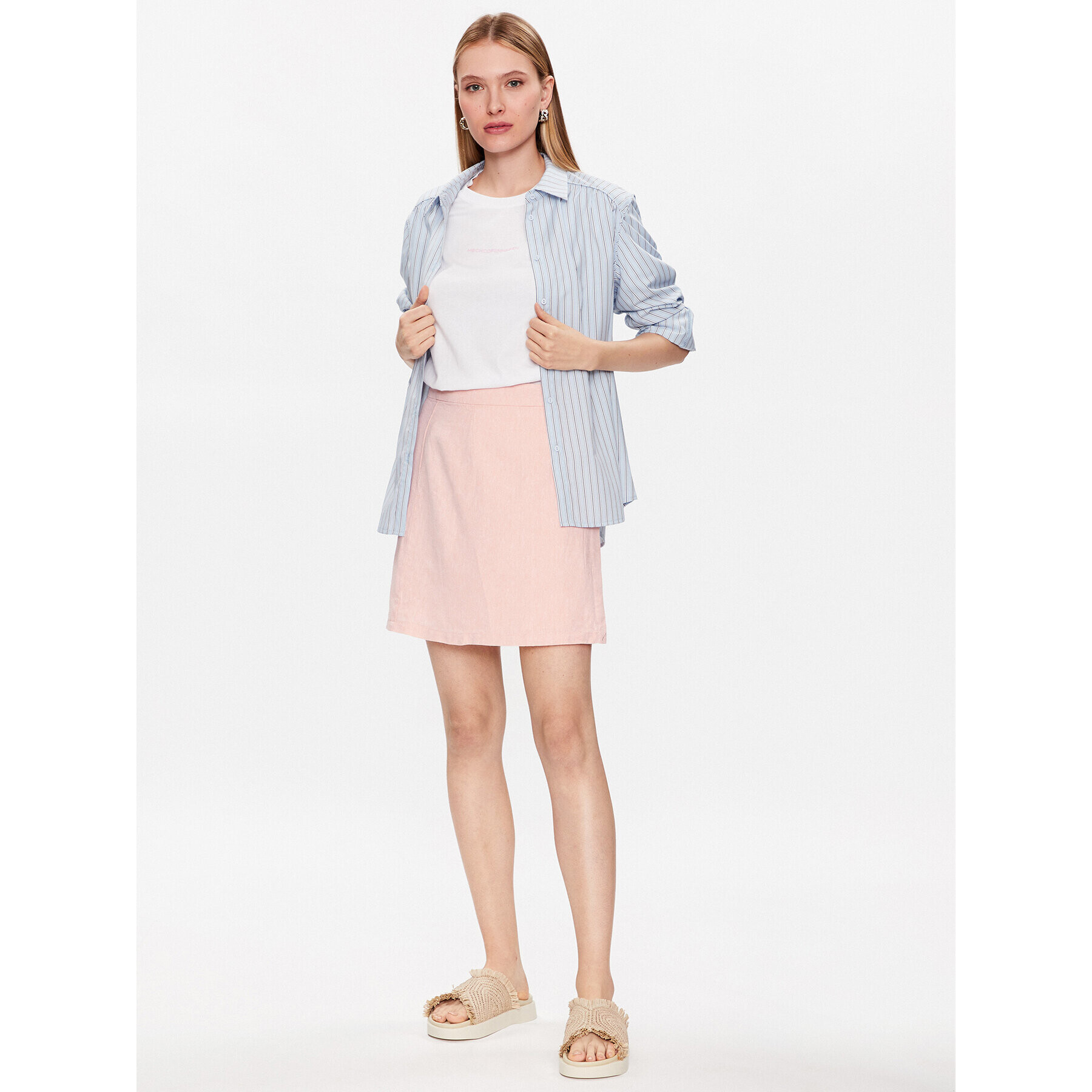 Moss Copenhagen Мини пола 17503 Розов Basic Fit - Pepit.bg