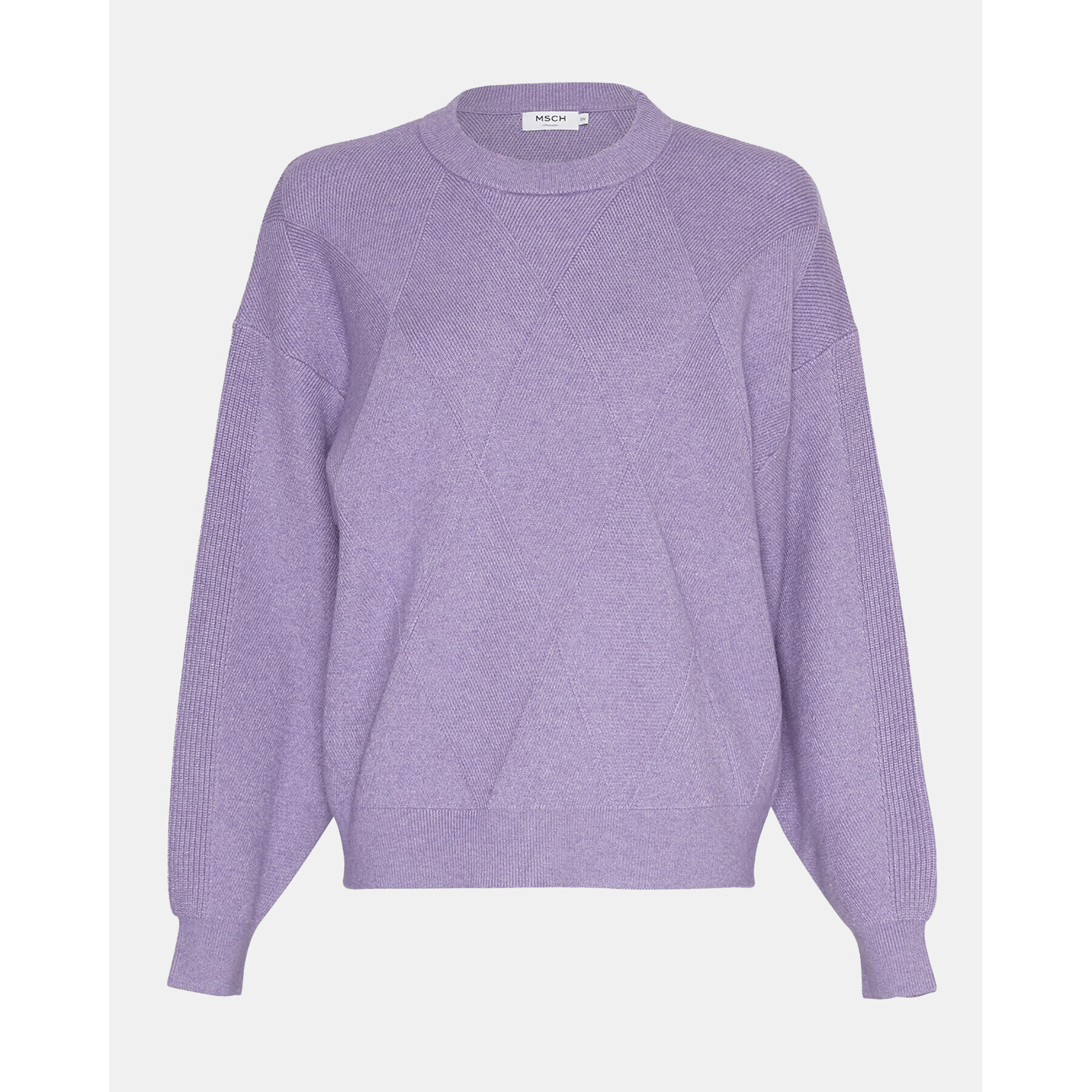 Moss Copenhagen Пуловер Britta Jilli 16897 Виолетов Relaxed Fit - Pepit.bg