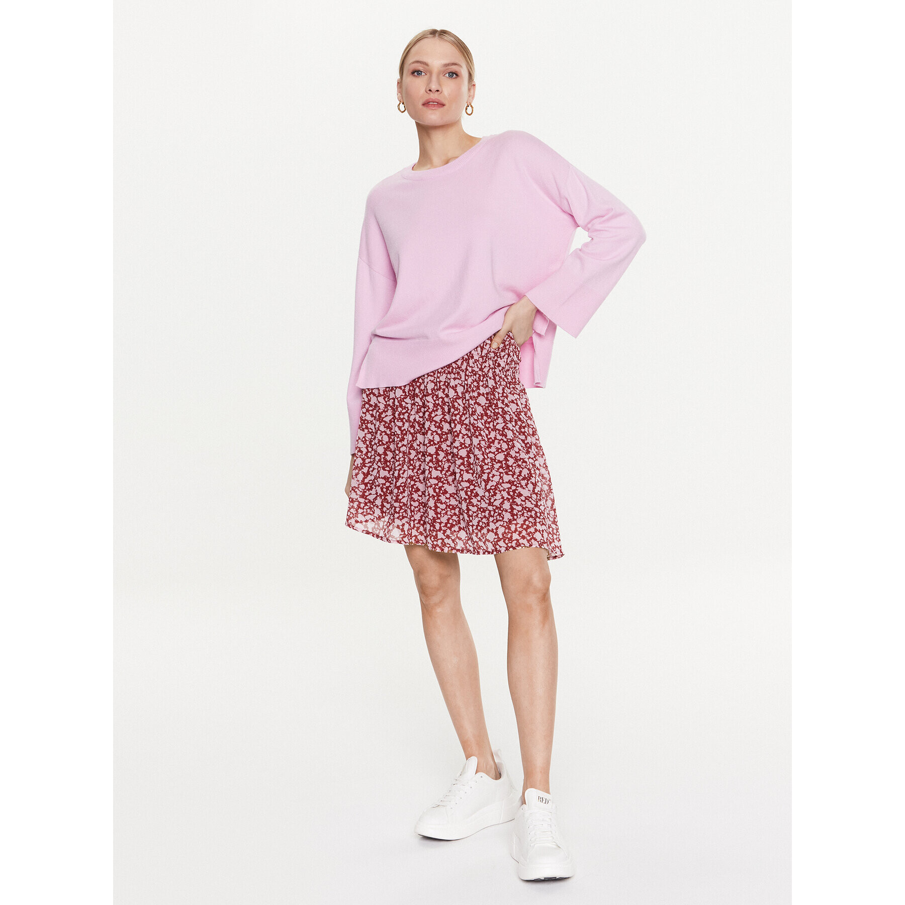 Moss Copenhagen Пуловер Dalinda 17430 Розов Relaxed Fit - Pepit.bg