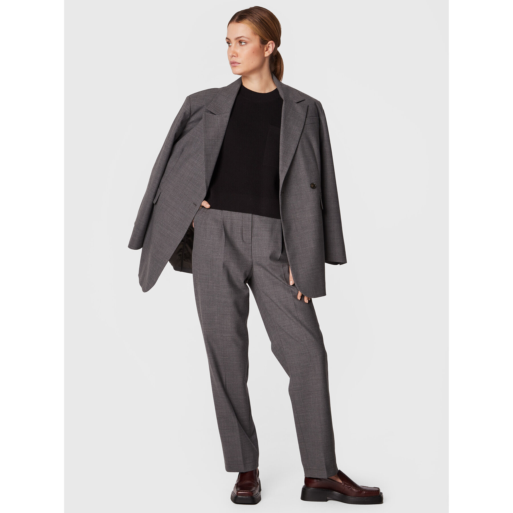 Moss Copenhagen Пуловер Darose Jilli 16898 Черен Boxy Fit - Pepit.bg