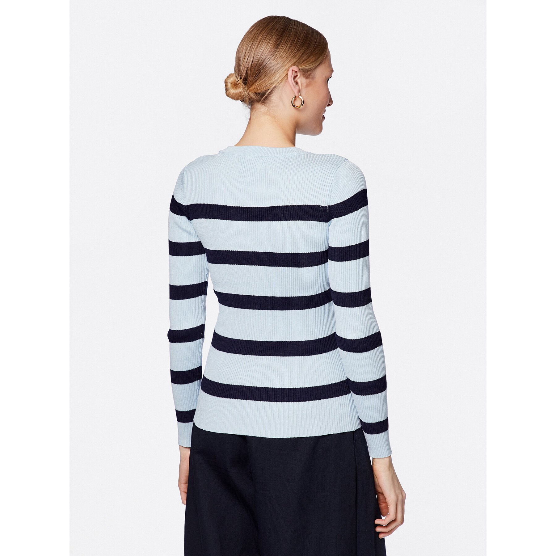 Moss Copenhagen Пуловер Harike 16024 Син Slim Fit - Pepit.bg