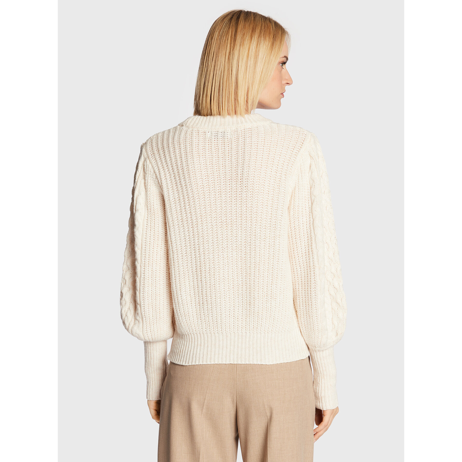 Moss Copenhagen Пуловер Iveta 17013 Бежов Regular Fit - Pepit.bg