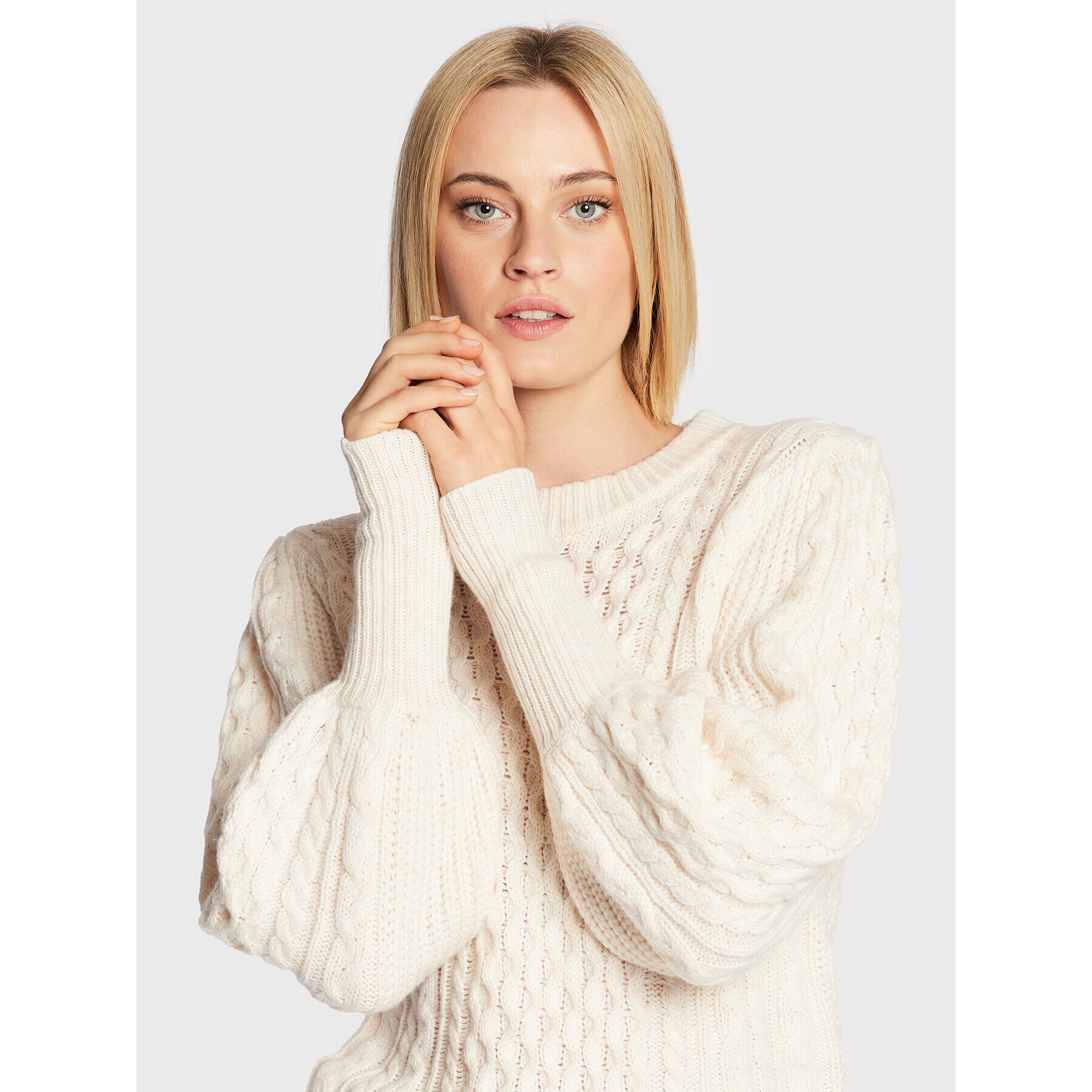 Moss Copenhagen Пуловер Iveta 17013 Бежов Regular Fit - Pepit.bg
