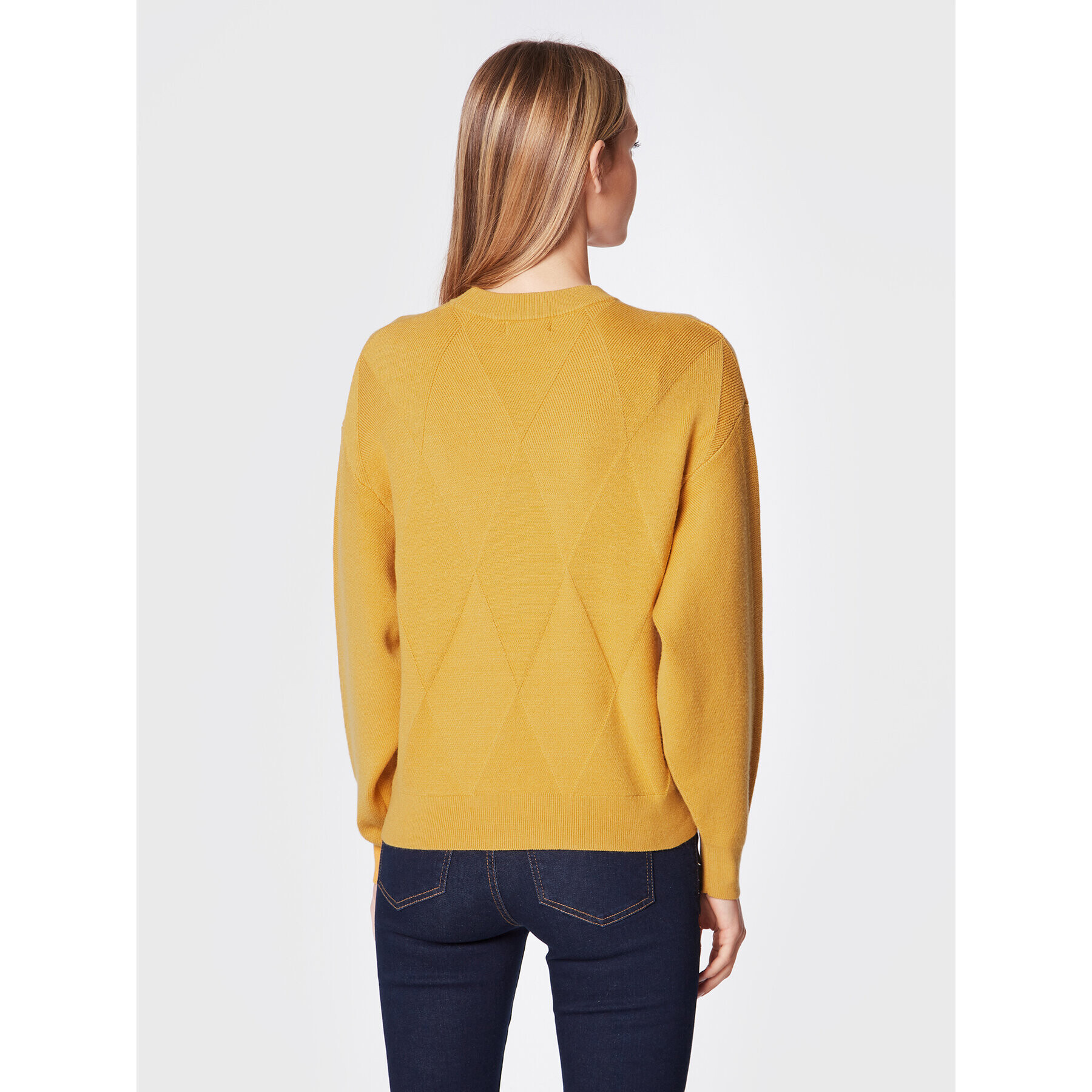 Moss Copenhagen Пуловер Jilli 16897 Жълт Loose Fit - Pepit.bg