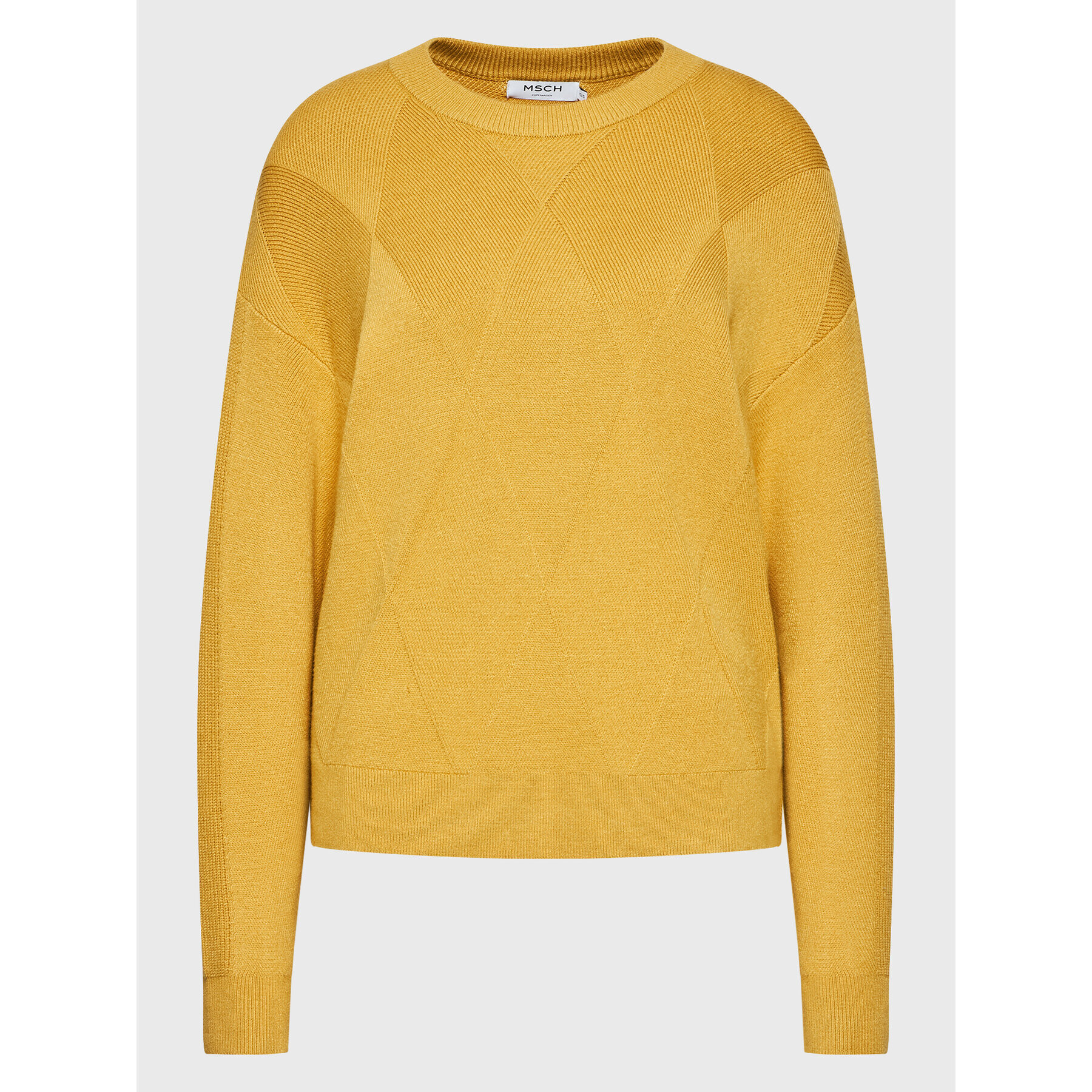 Moss Copenhagen Пуловер Jilli 16897 Жълт Loose Fit - Pepit.bg