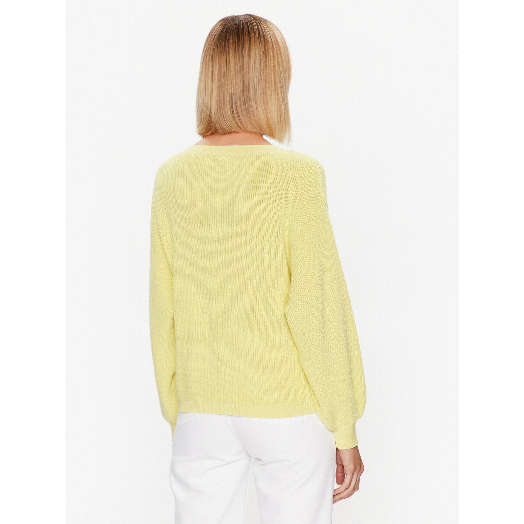 Moss Copenhagen Пуловер Lillybeth 17358 Жълт Regular Fit - Pepit.bg