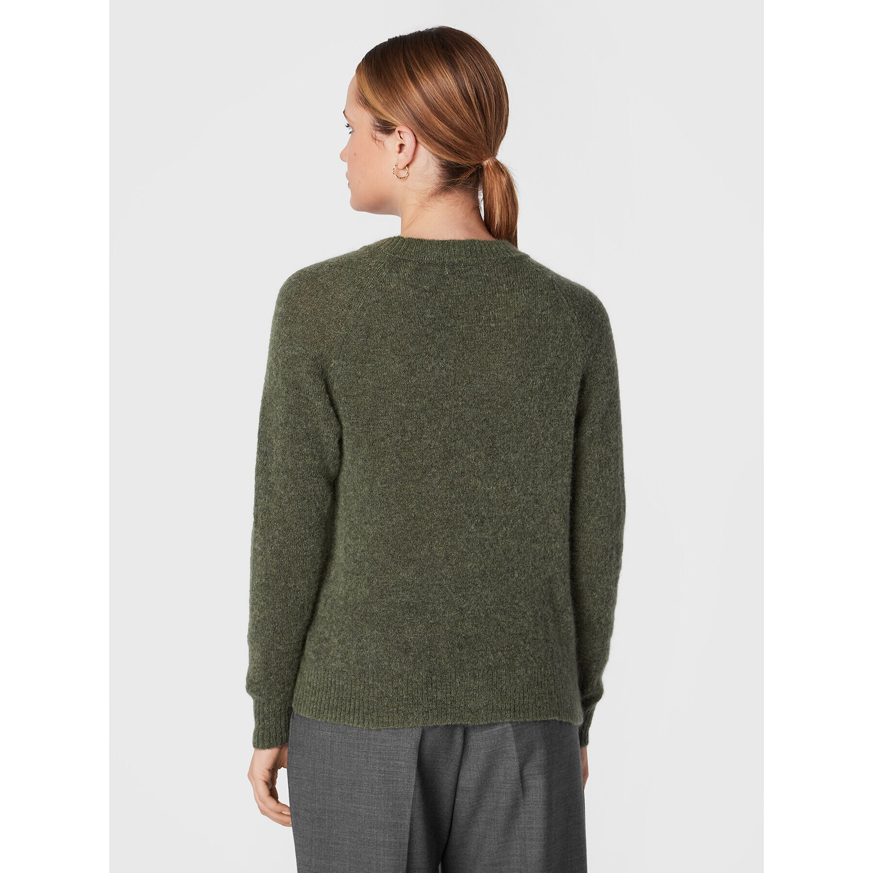 Moss Copenhagen Пуловер Maimee 17224 Зелен Regular Fit - Pepit.bg