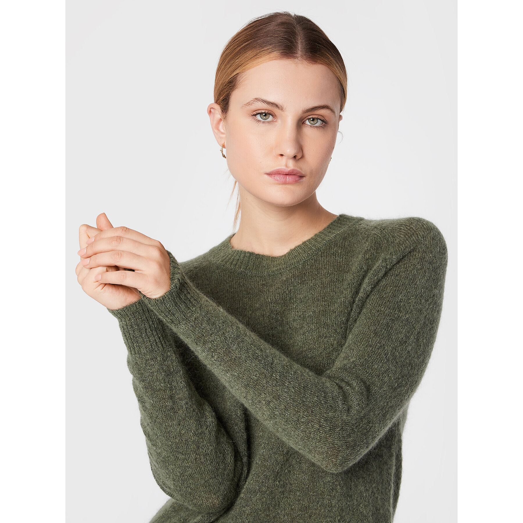 Moss Copenhagen Пуловер Maimee 17224 Зелен Regular Fit - Pepit.bg