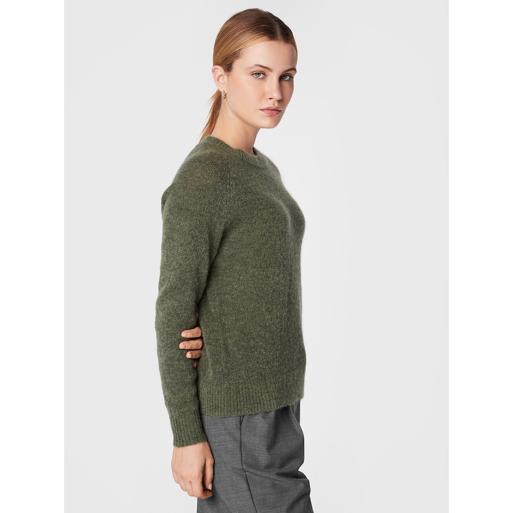 Moss Copenhagen Пуловер Maimee 17224 Зелен Regular Fit - Pepit.bg