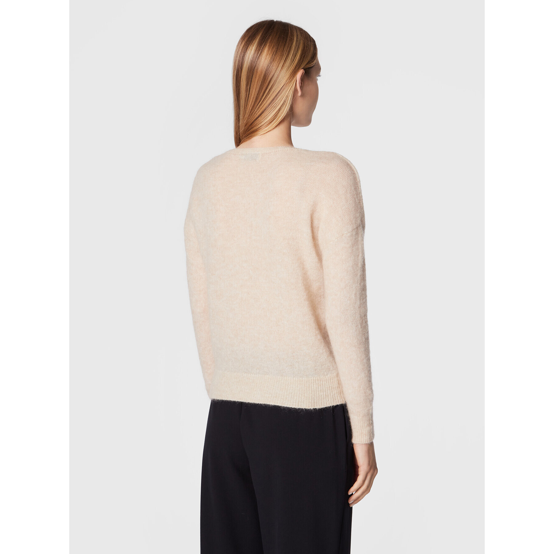 Moss Copenhagen Пуловер Mohair 16919 Бежов Regular Fit - Pepit.bg