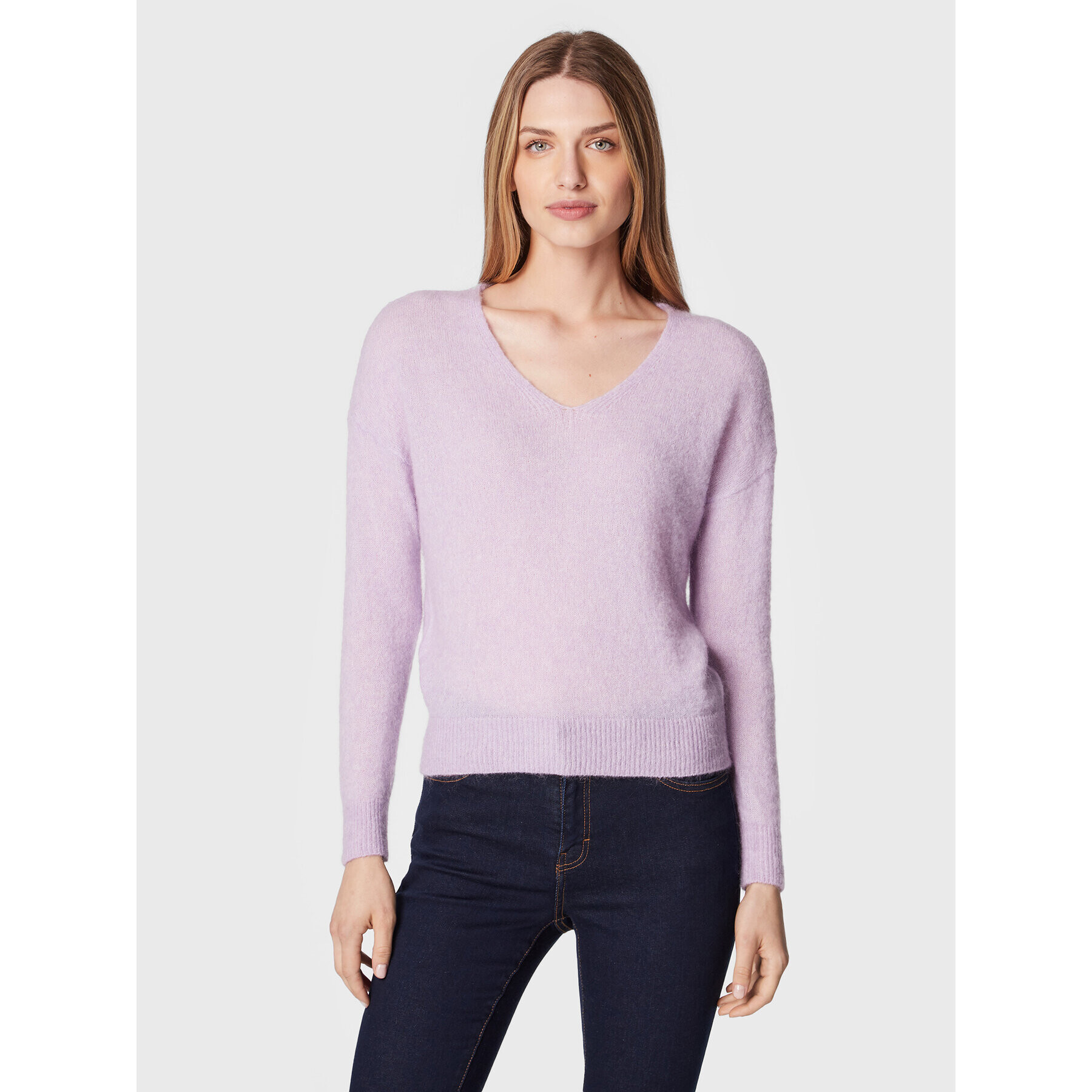 Moss Copenhagen Пуловер Mohair 16919 Виолетов Regular Fit - Pepit.bg