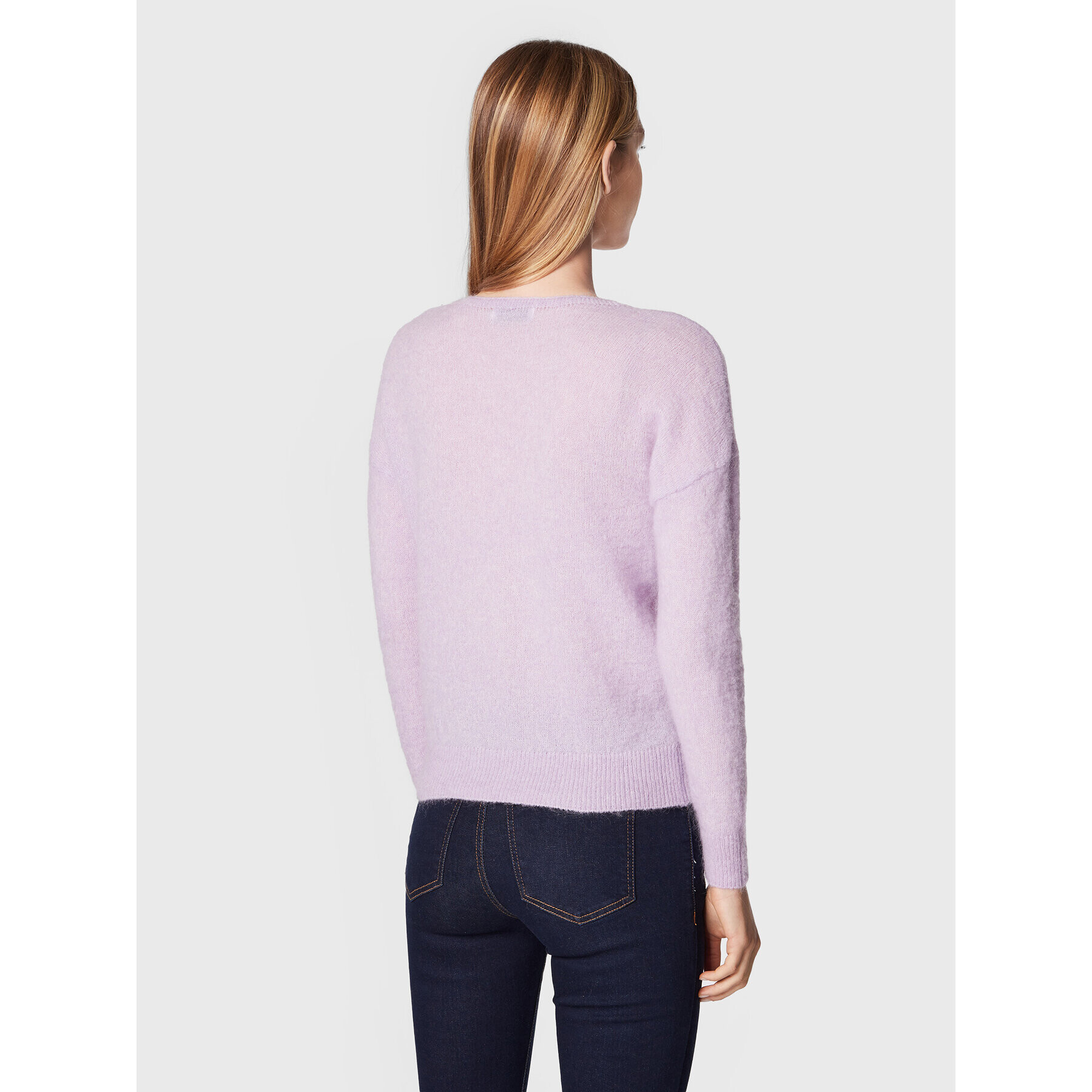 Moss Copenhagen Пуловер Mohair 16919 Виолетов Regular Fit - Pepit.bg