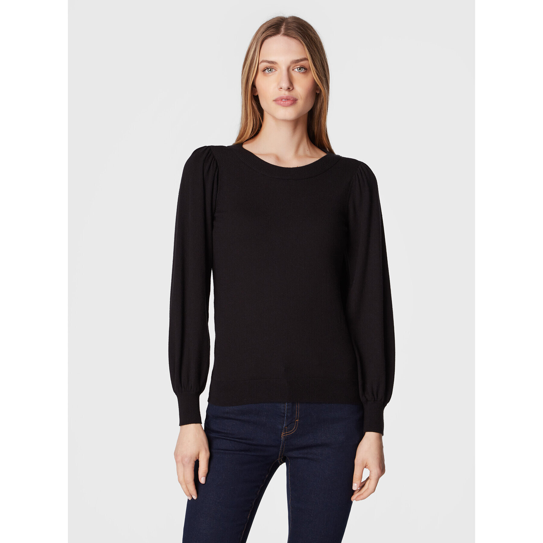 Moss Copenhagen Пуловер Rachelle 16873 Черен Regular Fit - Pepit.bg