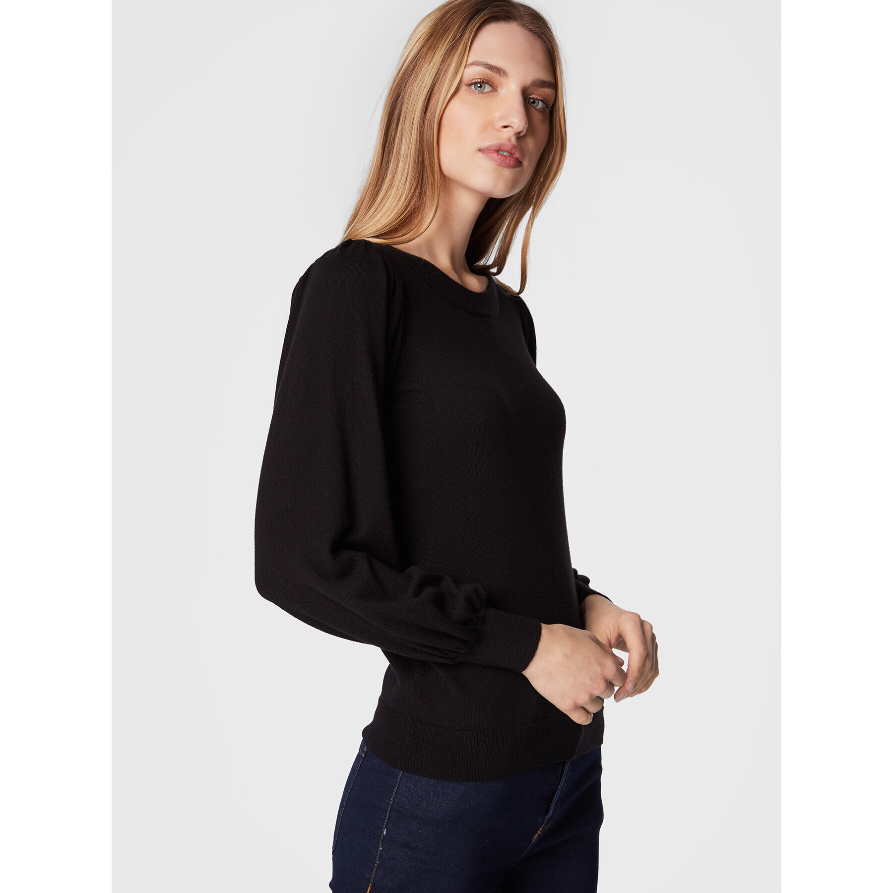 Moss Copenhagen Пуловер Rachelle 16873 Черен Regular Fit - Pepit.bg