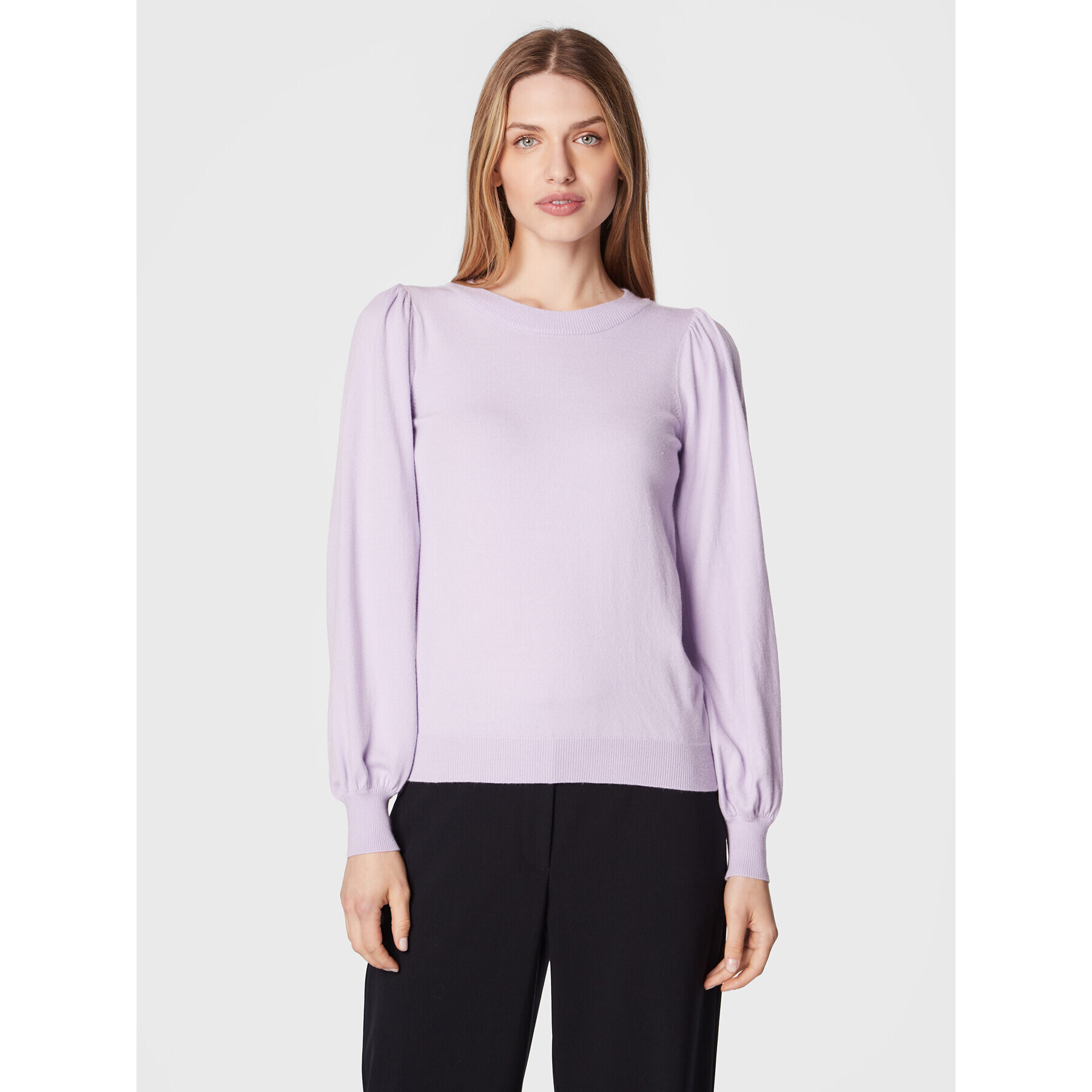 Moss Copenhagen Пуловер Rachelle 16873 Виолетов Regular Fit - Pepit.bg