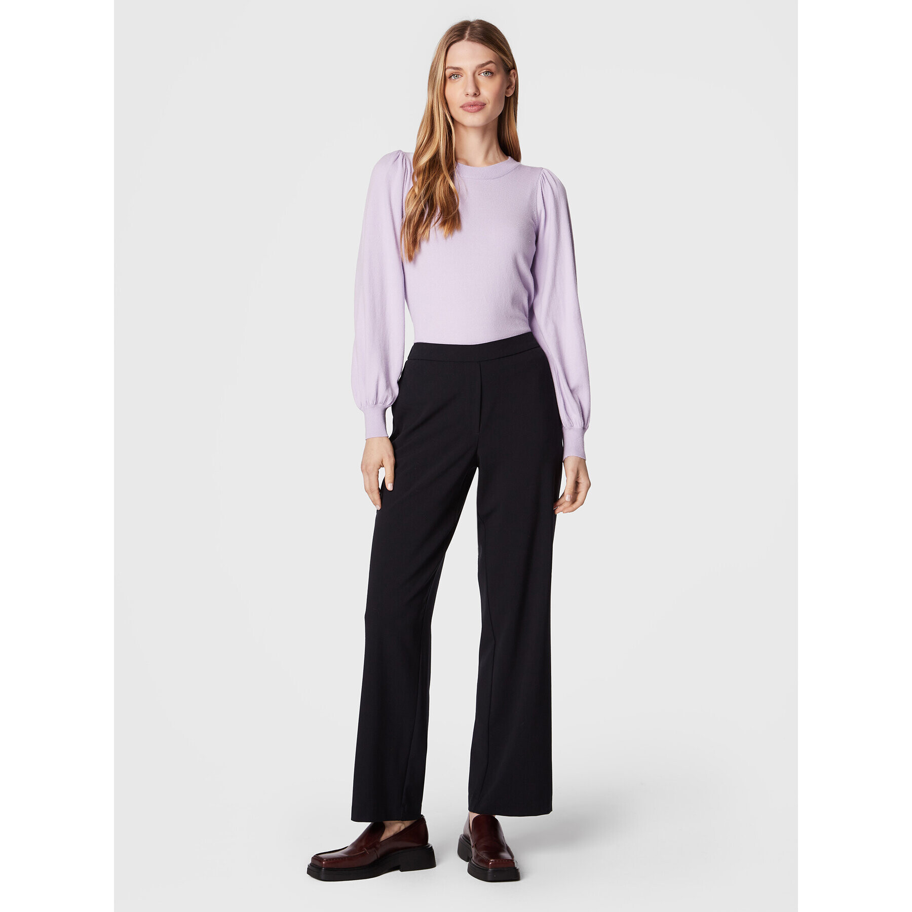 Moss Copenhagen Пуловер Rachelle 16873 Виолетов Regular Fit - Pepit.bg
