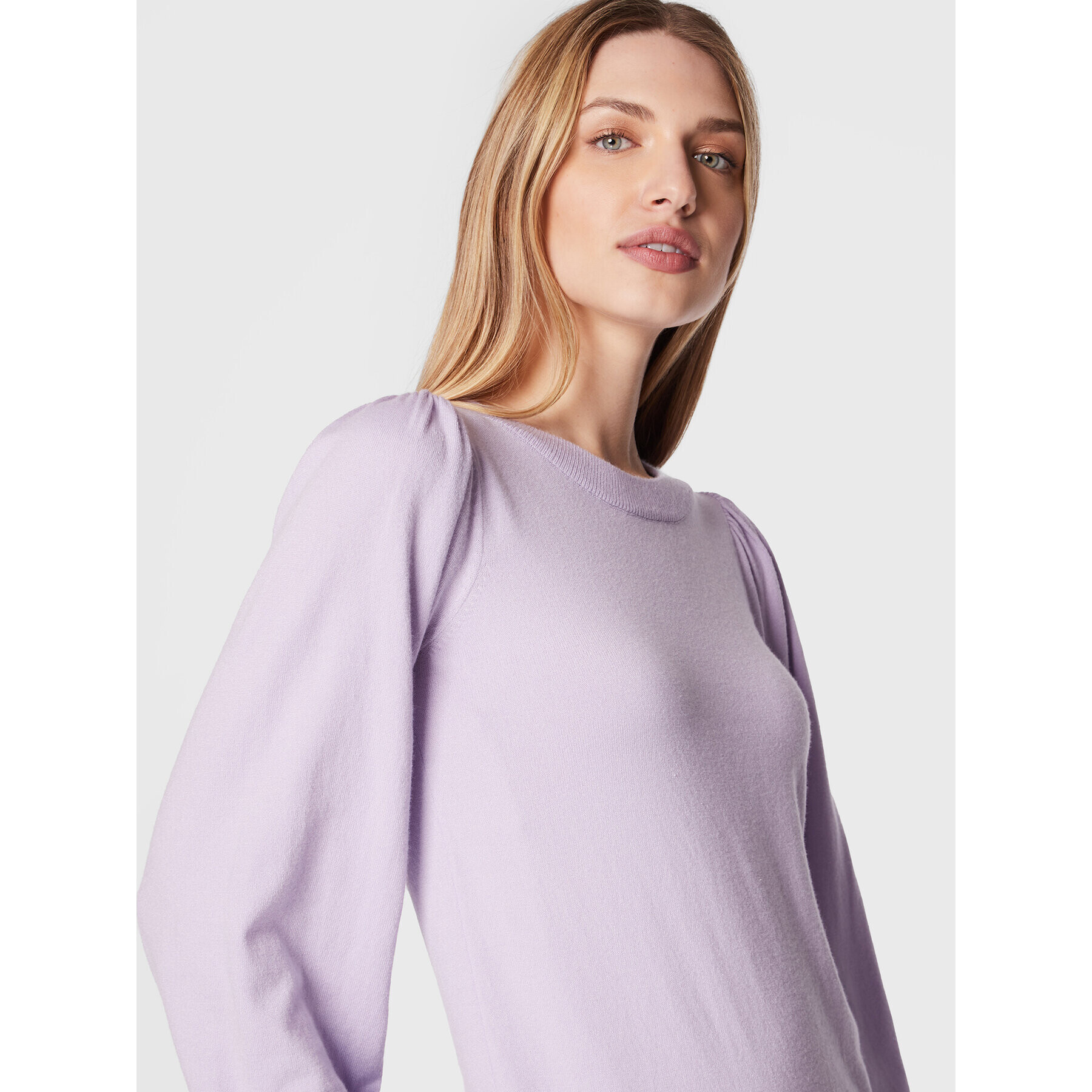 Moss Copenhagen Пуловер Rachelle 16873 Виолетов Regular Fit - Pepit.bg