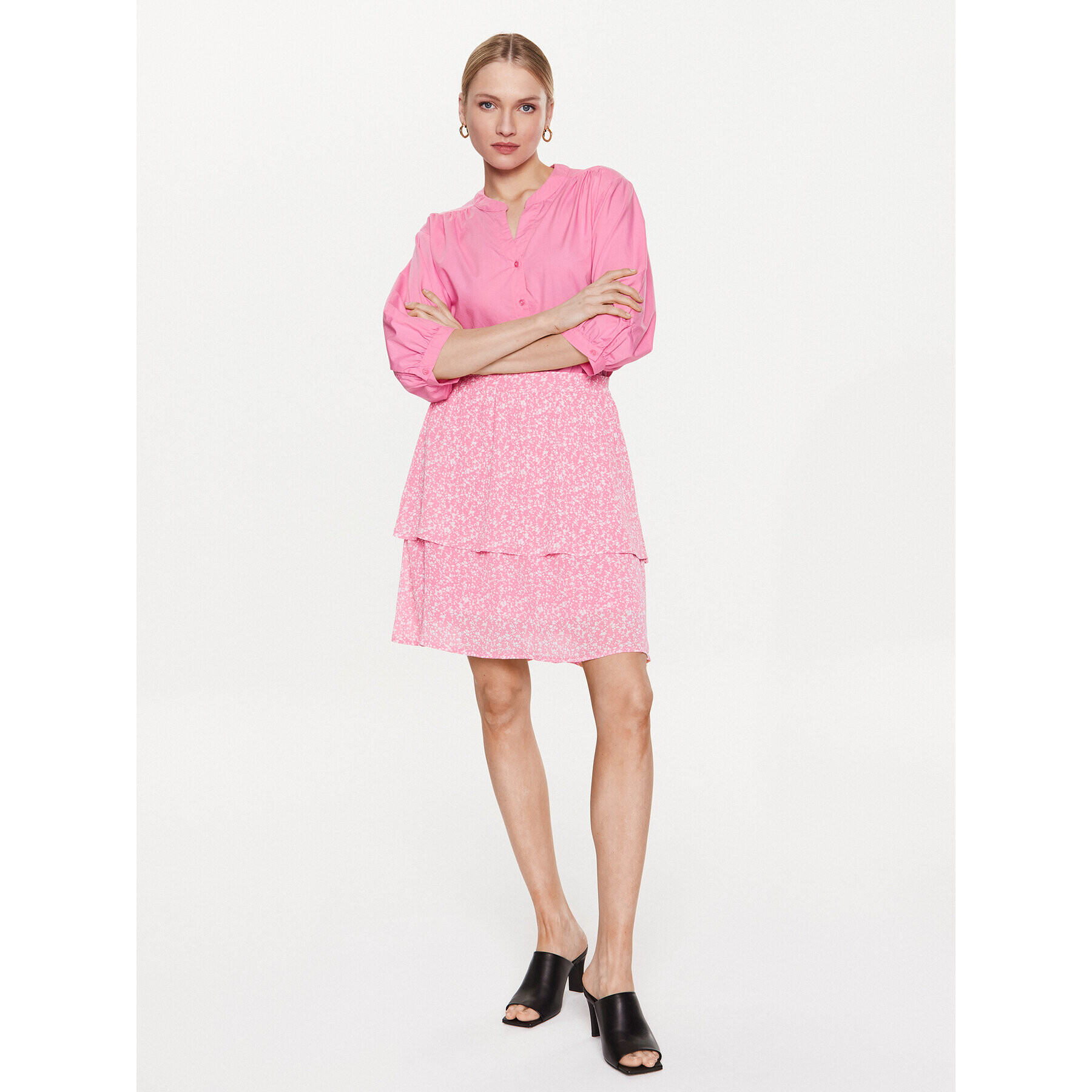 Moss Copenhagen Риза 17532 Розов Basic Fit - Pepit.bg