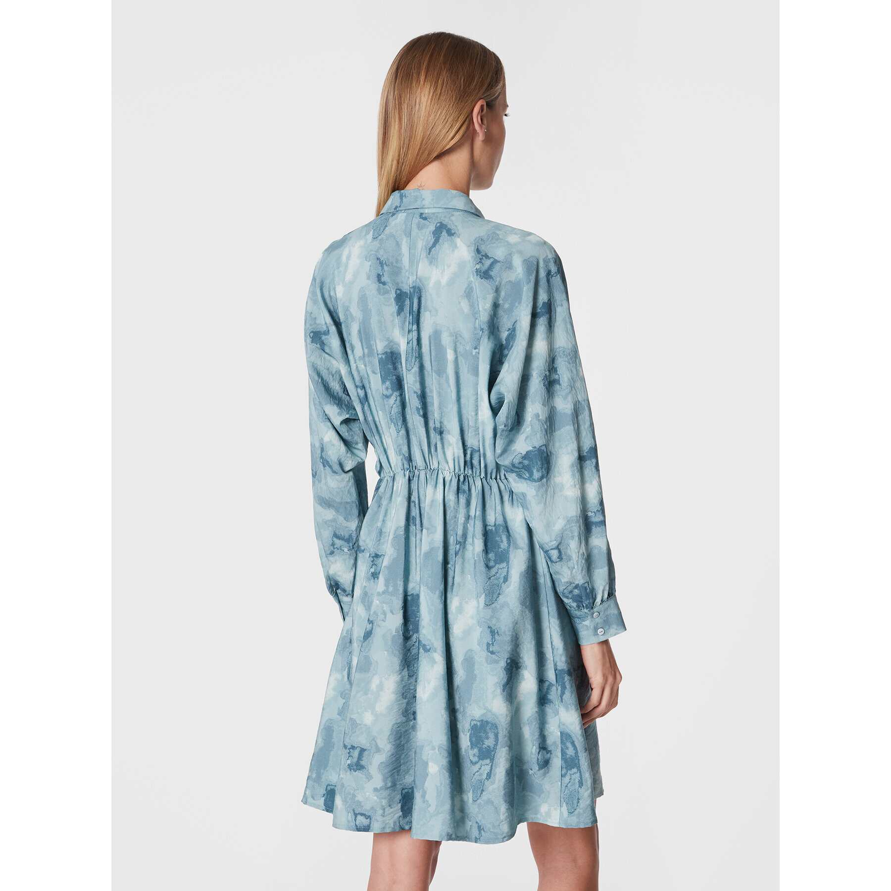 Moss Copenhagen Рокля тип риза Annalise 17211 Син Regular Fit - Pepit.bg