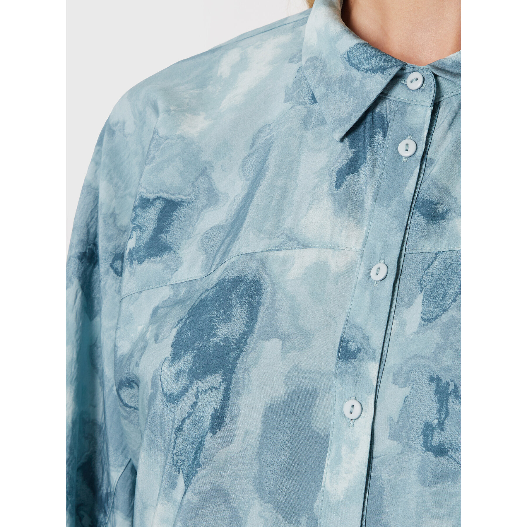 Moss Copenhagen Рокля тип риза Annalise 17211 Син Regular Fit - Pepit.bg