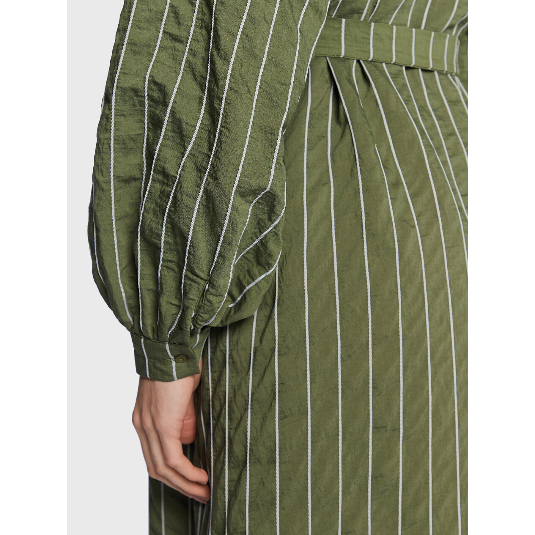 Moss Copenhagen Рокля тип риза Sidona 16975 Зелен Regular Fit - Pepit.bg