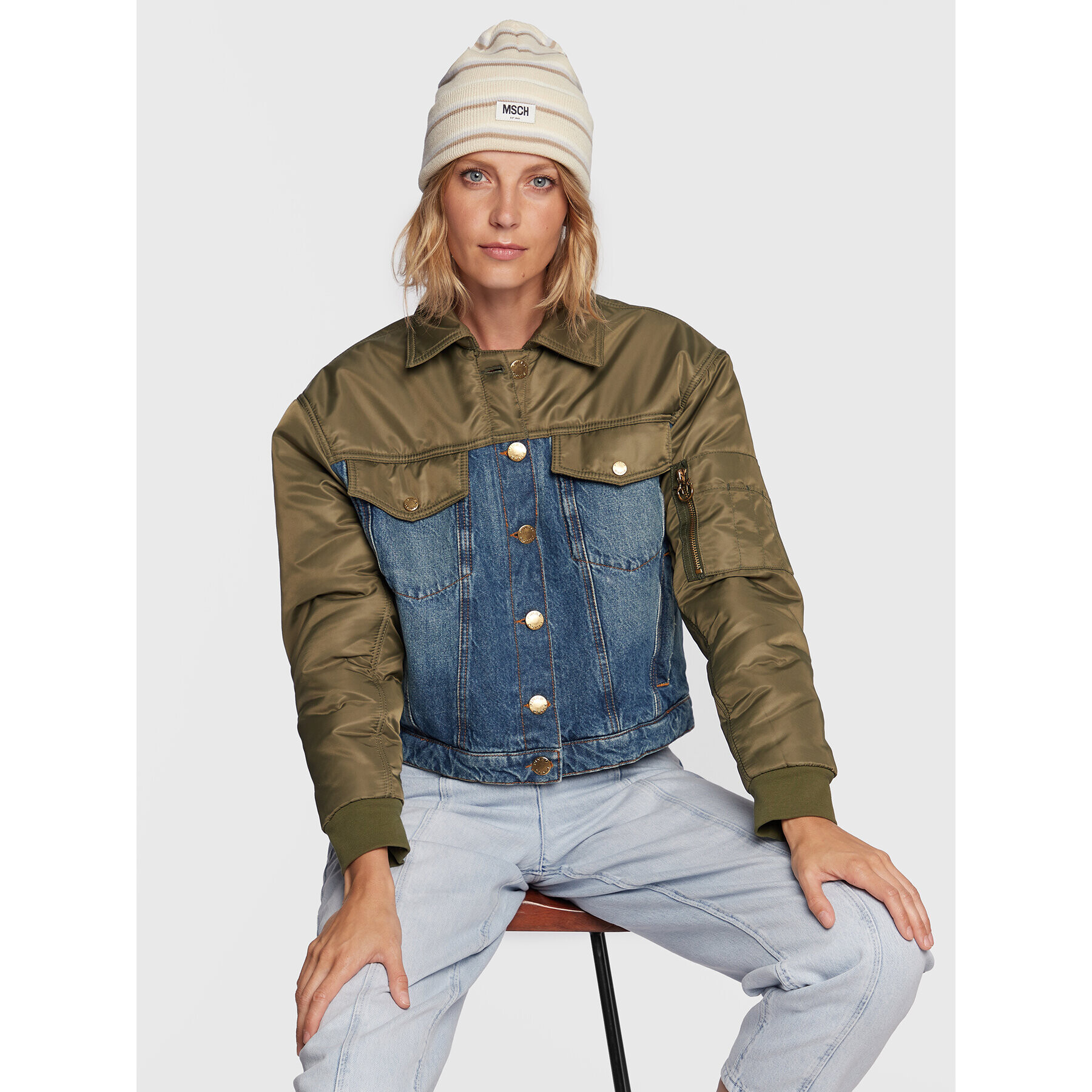 Moss Copenhagen Шапка Mojo 16998 Екрю - Pepit.bg