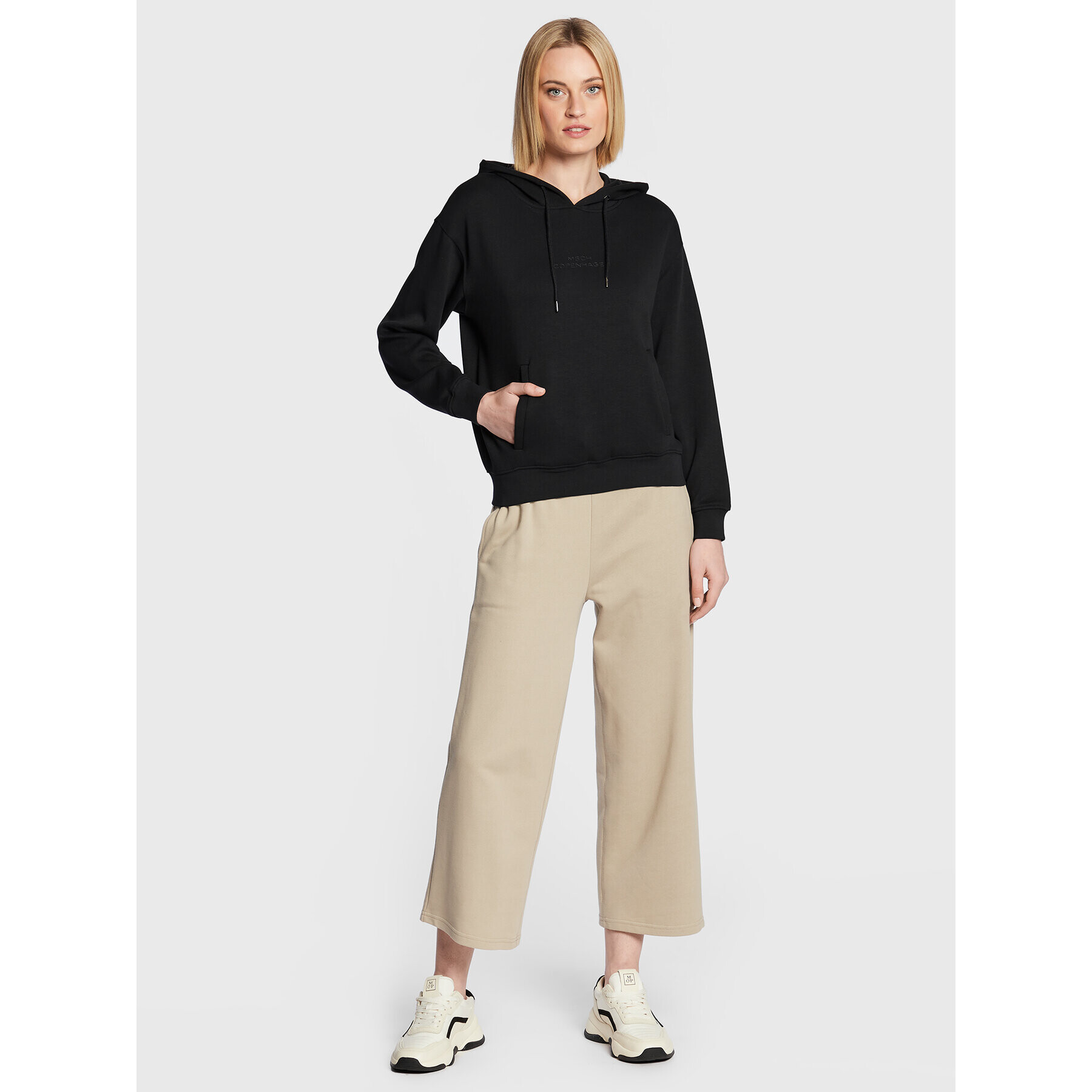 Moss Copenhagen Суитшърт Chima 16718 Черен Relaxed Fit - Pepit.bg