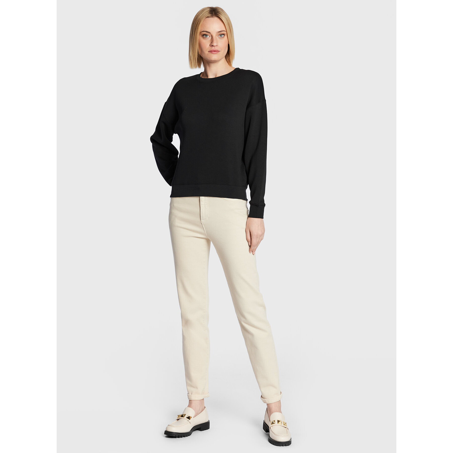Moss Copenhagen Суитшърт Chima 16719 Черен Relaxed Fit - Pepit.bg