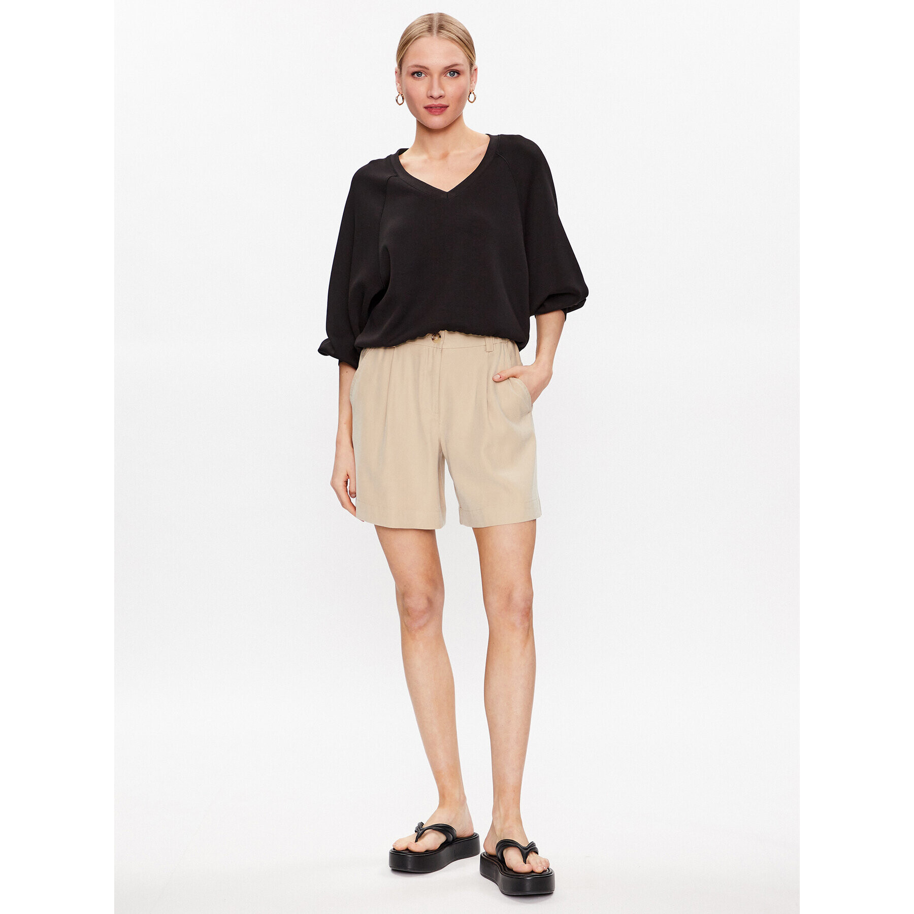 Moss Copenhagen Суитшърт Nelina 17461 Черен Regular Fit - Pepit.bg