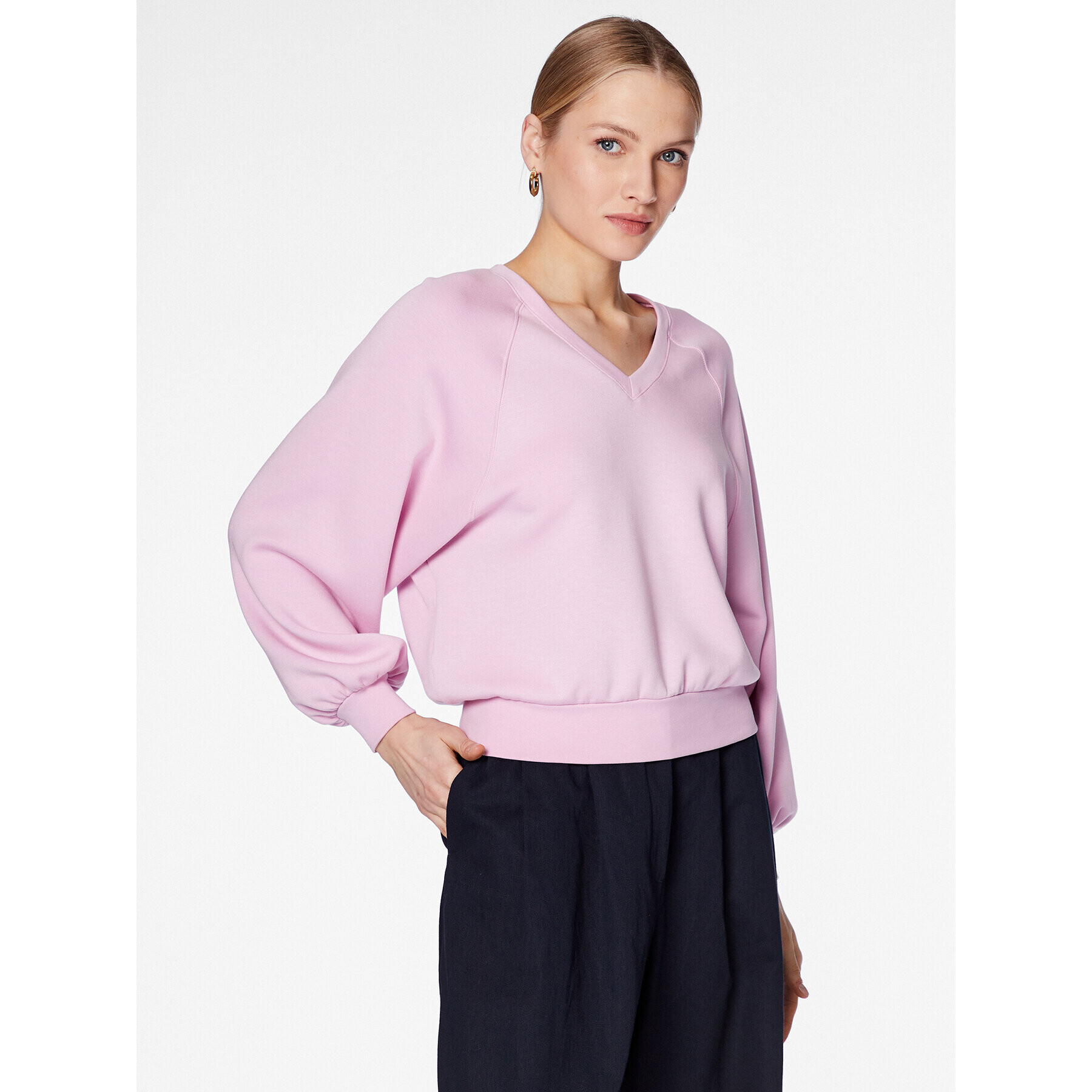 Moss Copenhagen Суитшърт Nelina 17461 Розов Regular Fit - Pepit.bg