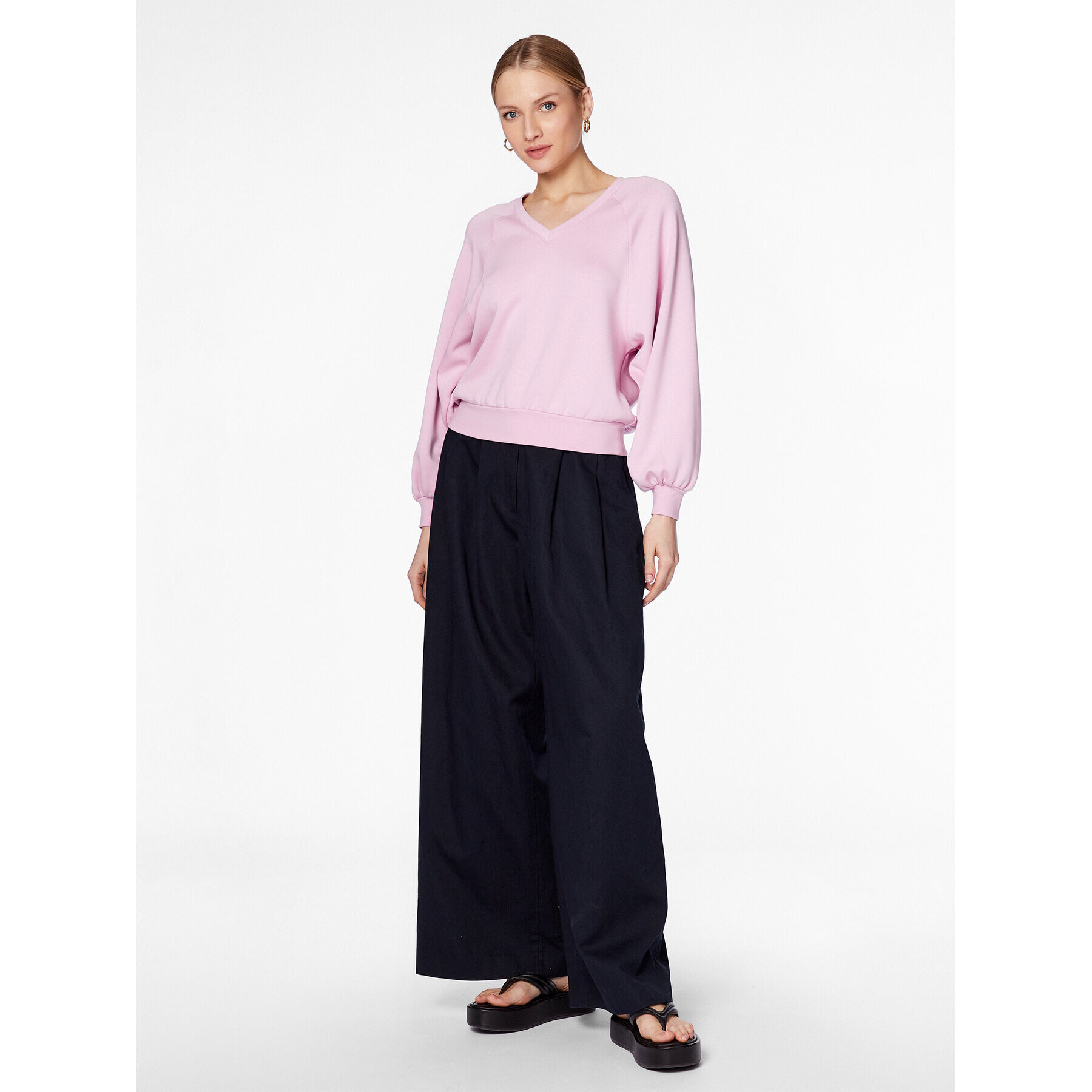 Moss Copenhagen Суитшърт Nelina 17461 Розов Regular Fit - Pepit.bg