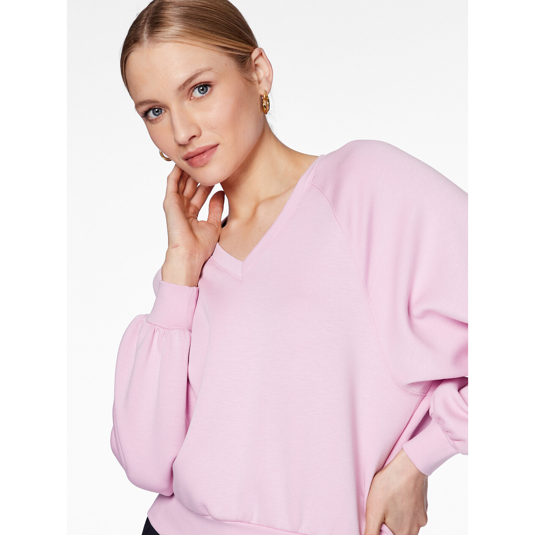 Moss Copenhagen Суитшърт Nelina 17461 Розов Regular Fit - Pepit.bg